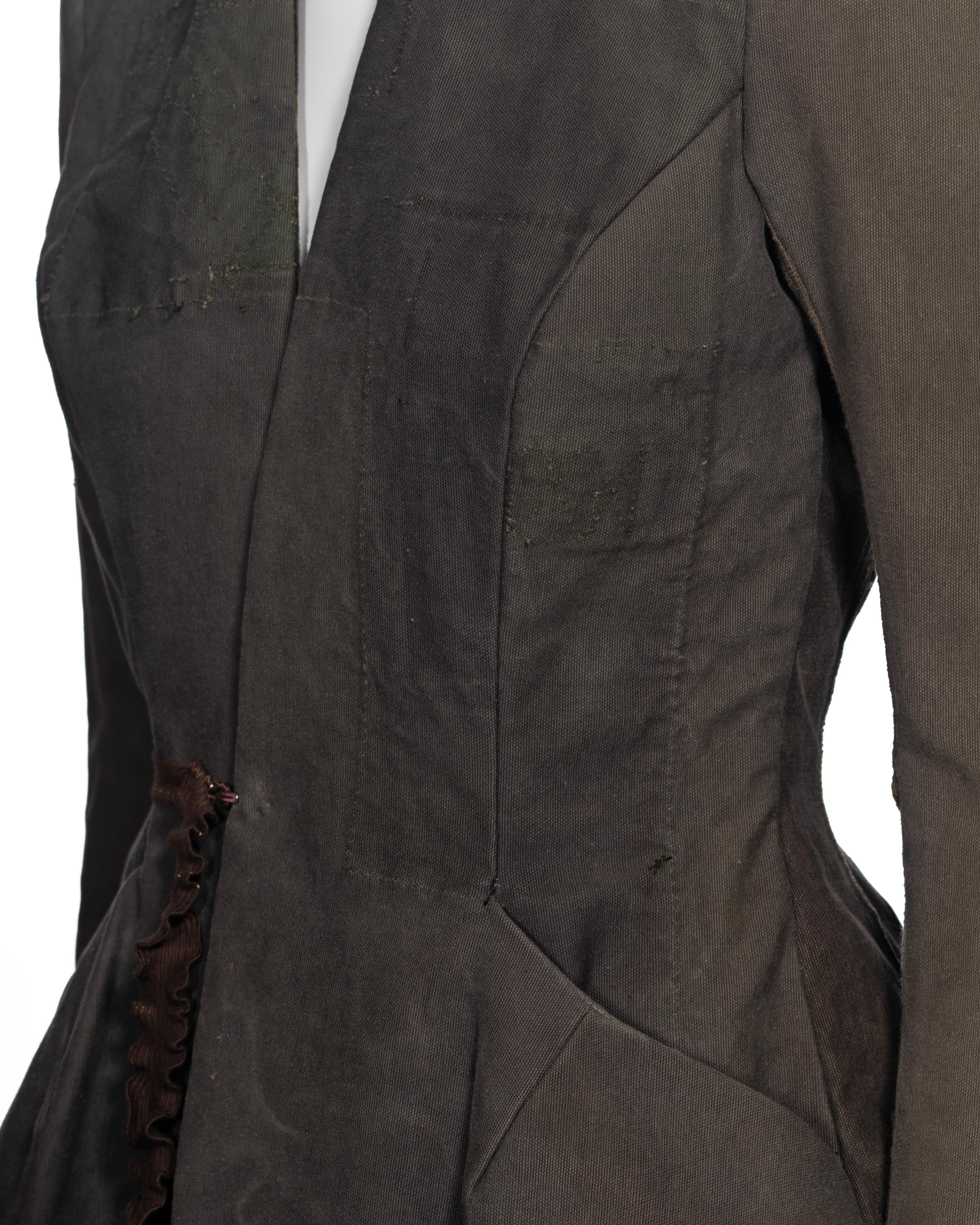 Rick Owens Jacket Made From Deconstructed Military Surplus Bags, c. 1998 13