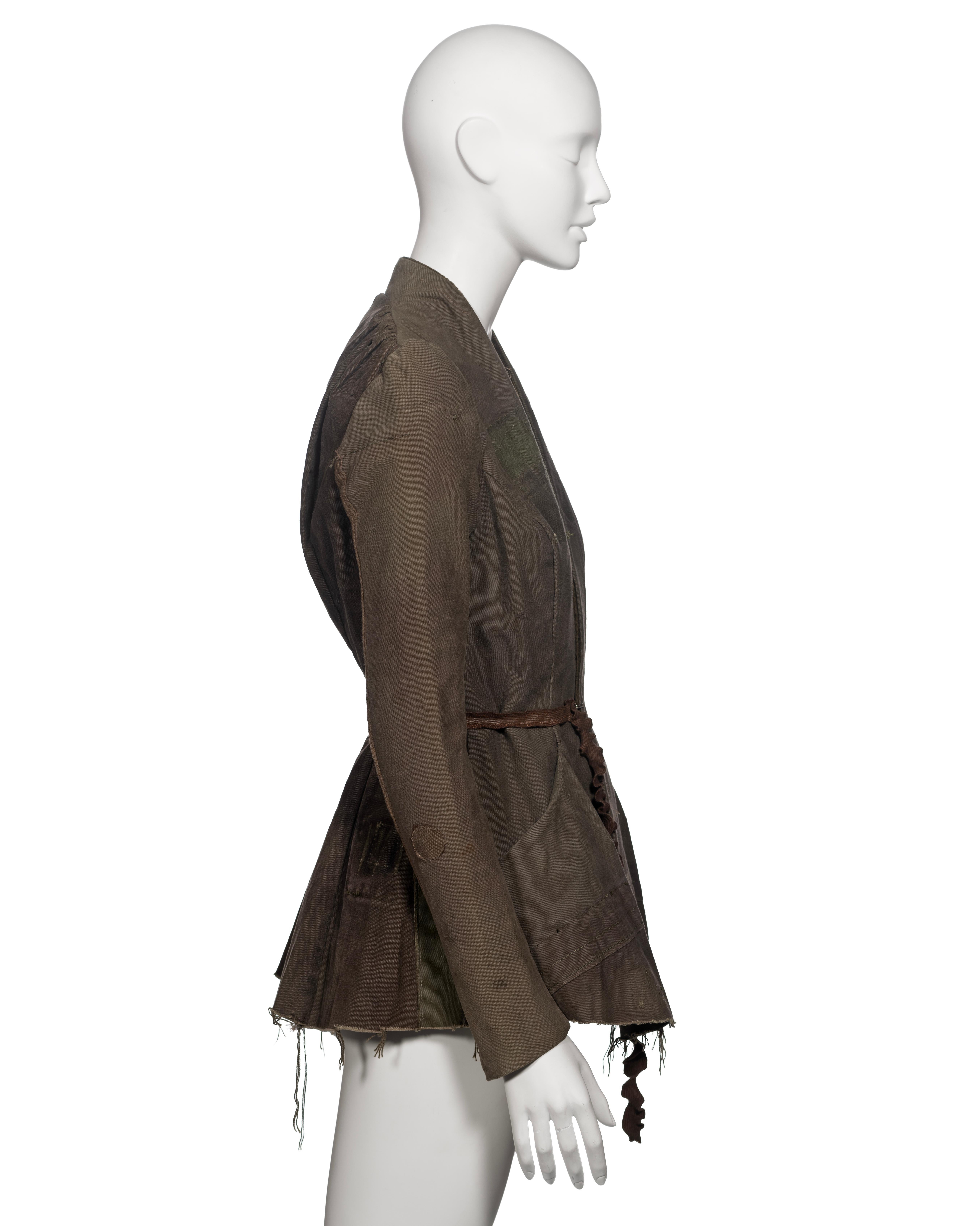 Veste de Rick Owens fabriquée à partir de sacs militaires déclassés, vers 1998 3