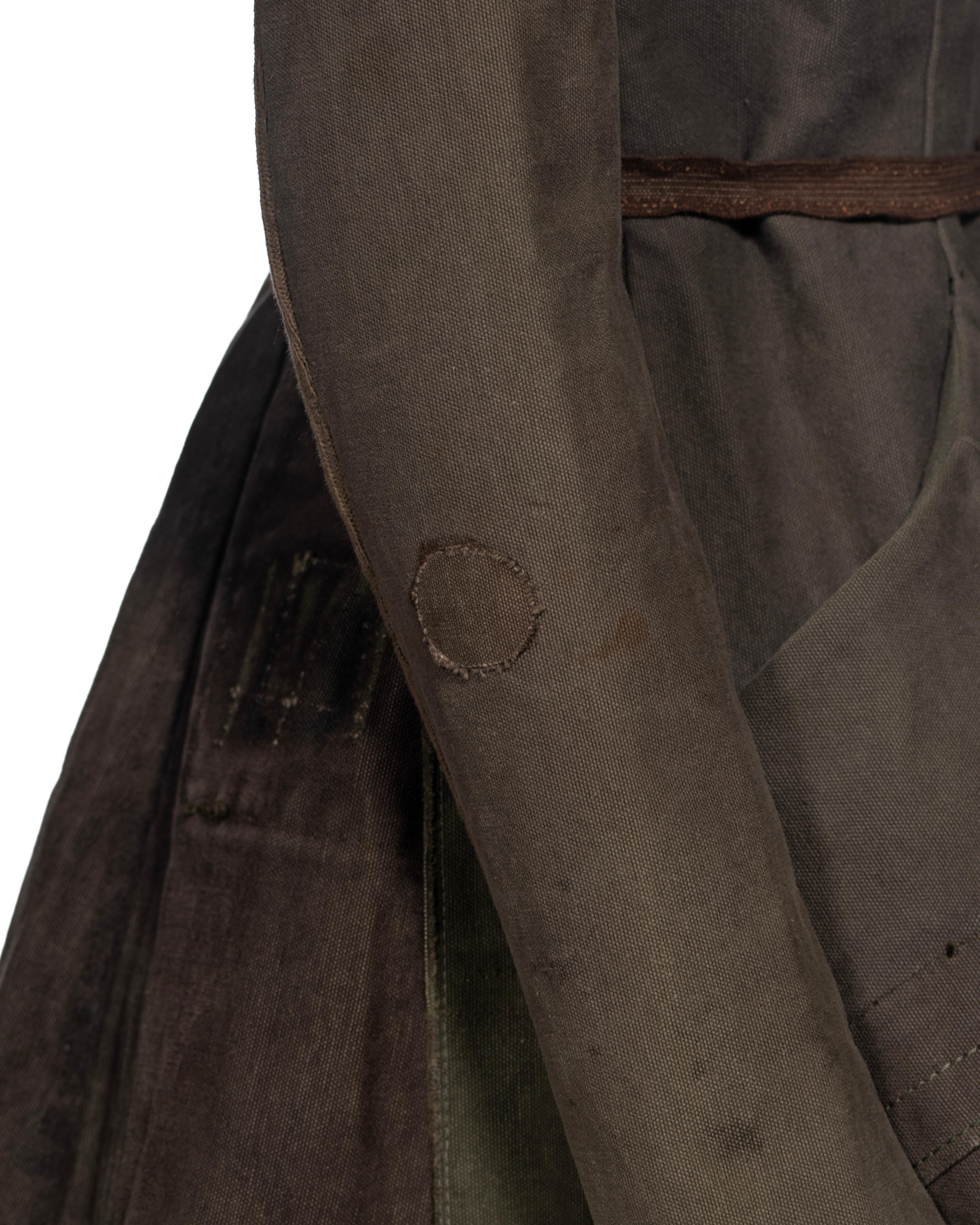 Veste de Rick Owens fabriquée à partir de sacs militaires déclassés, vers 1998 4