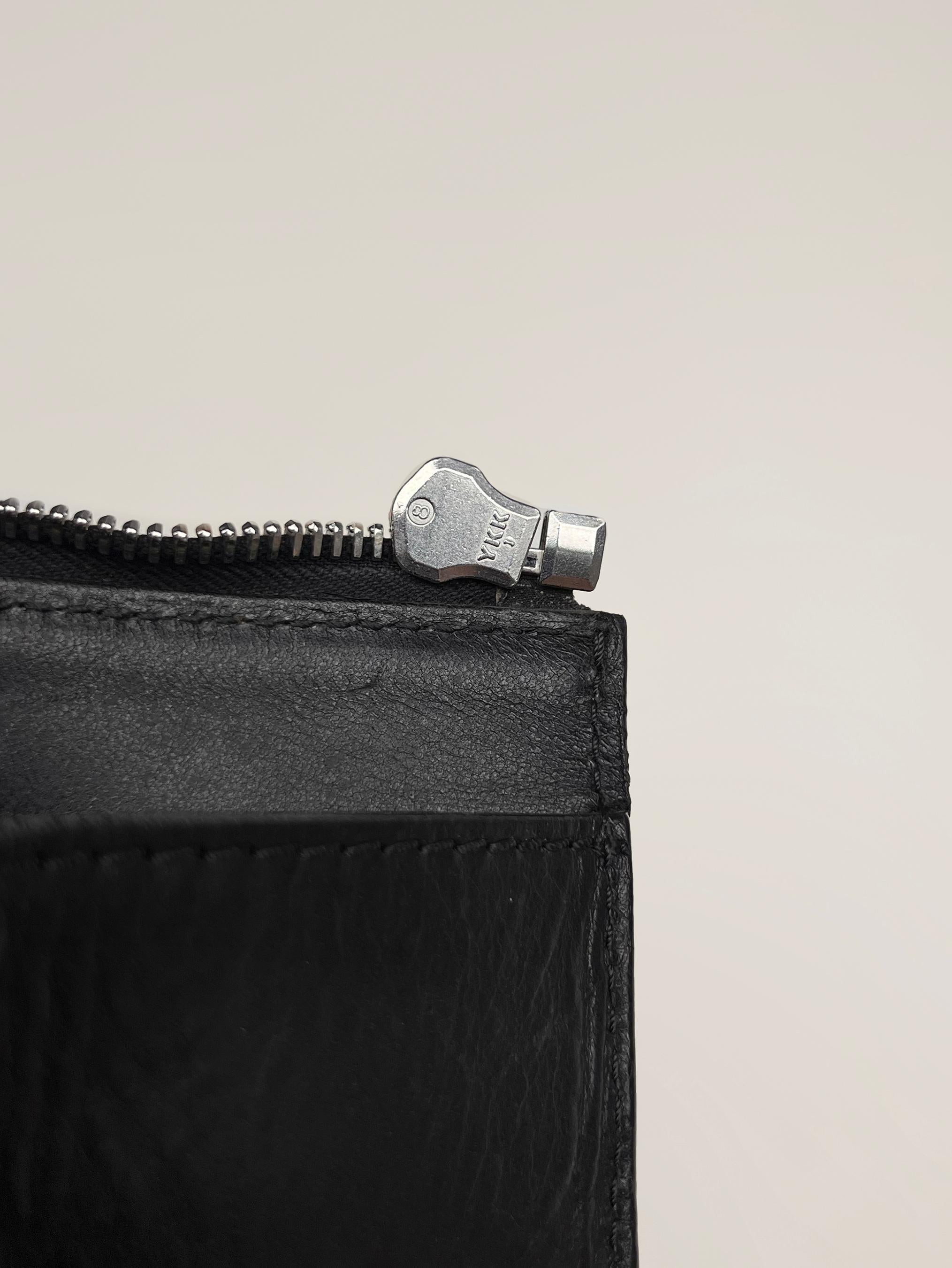 Rick Owens leather Edith zipper tote bag For Sale 6