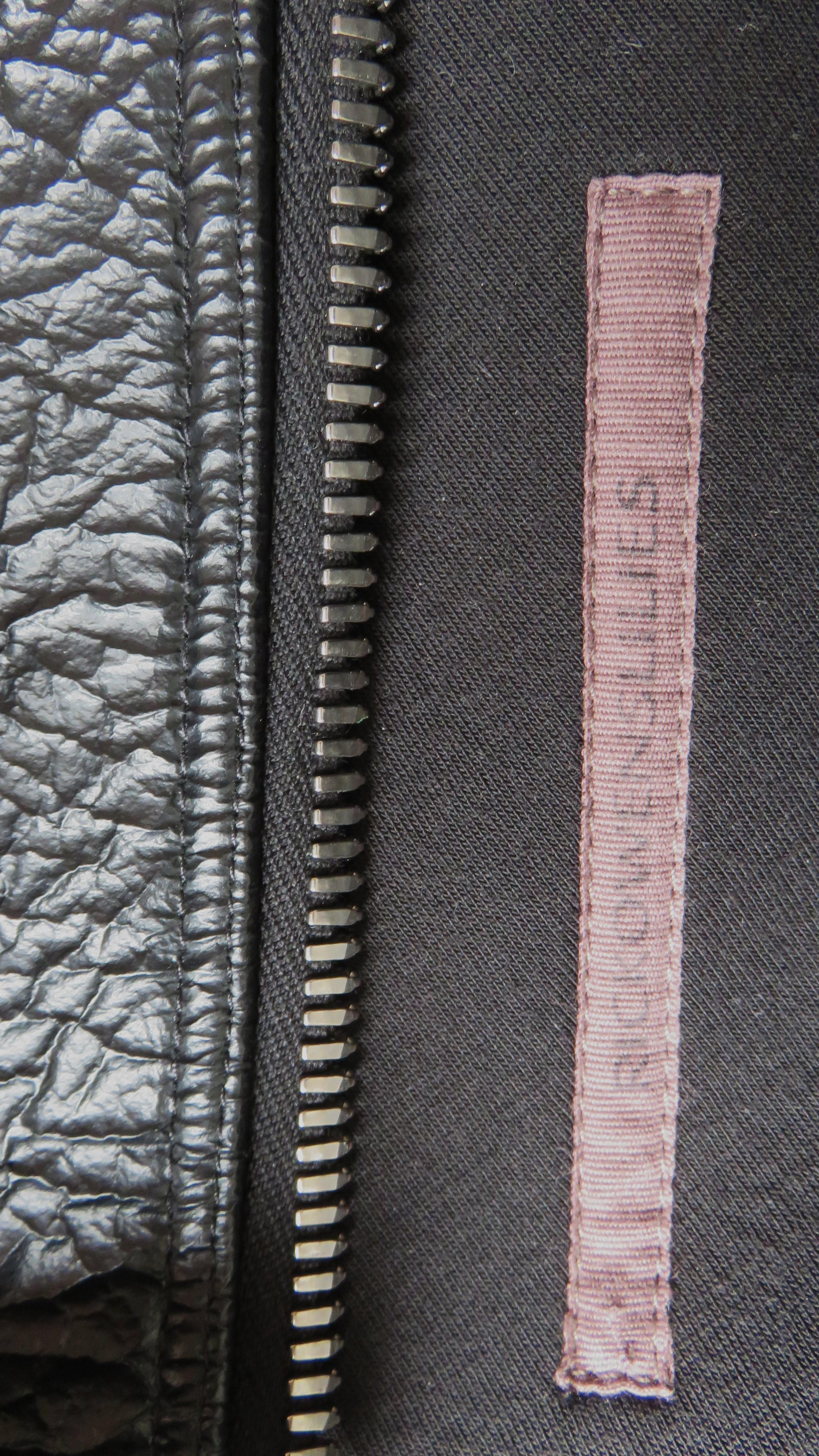 Rick Owens Leather Jacket AW 2015 For Sale 9