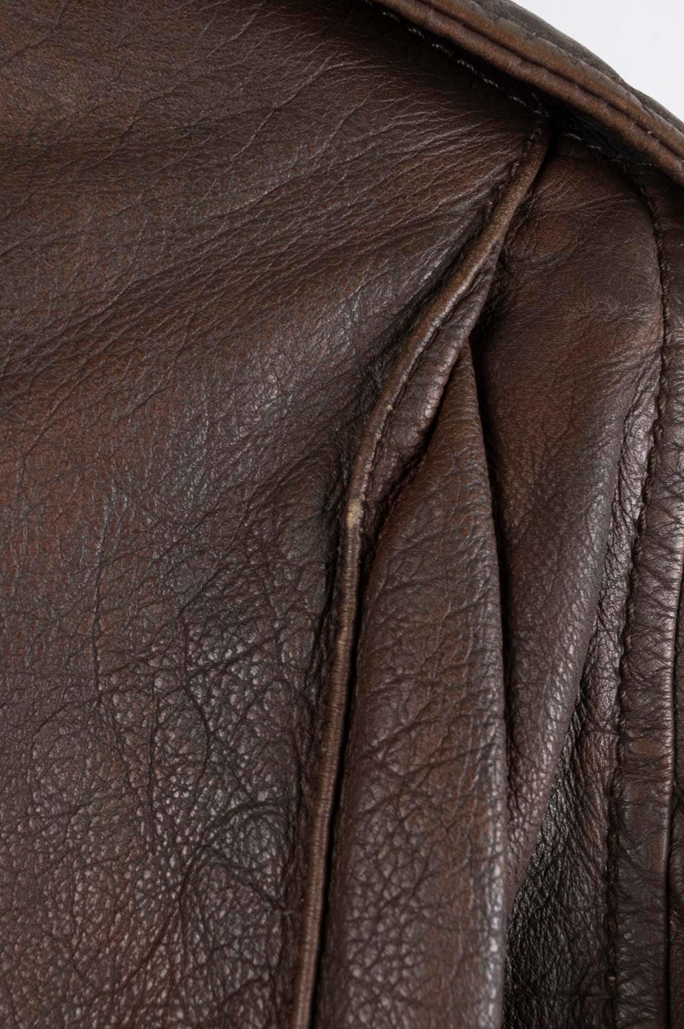 Rick Owens Leather Men Jacket 2010 Size M For Sale 4