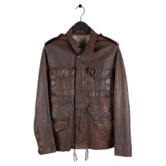 Used Rick Owens Leather Men Jacket 2010 Size M