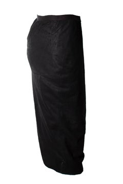 Rick Owens, leather pencil skirt in black