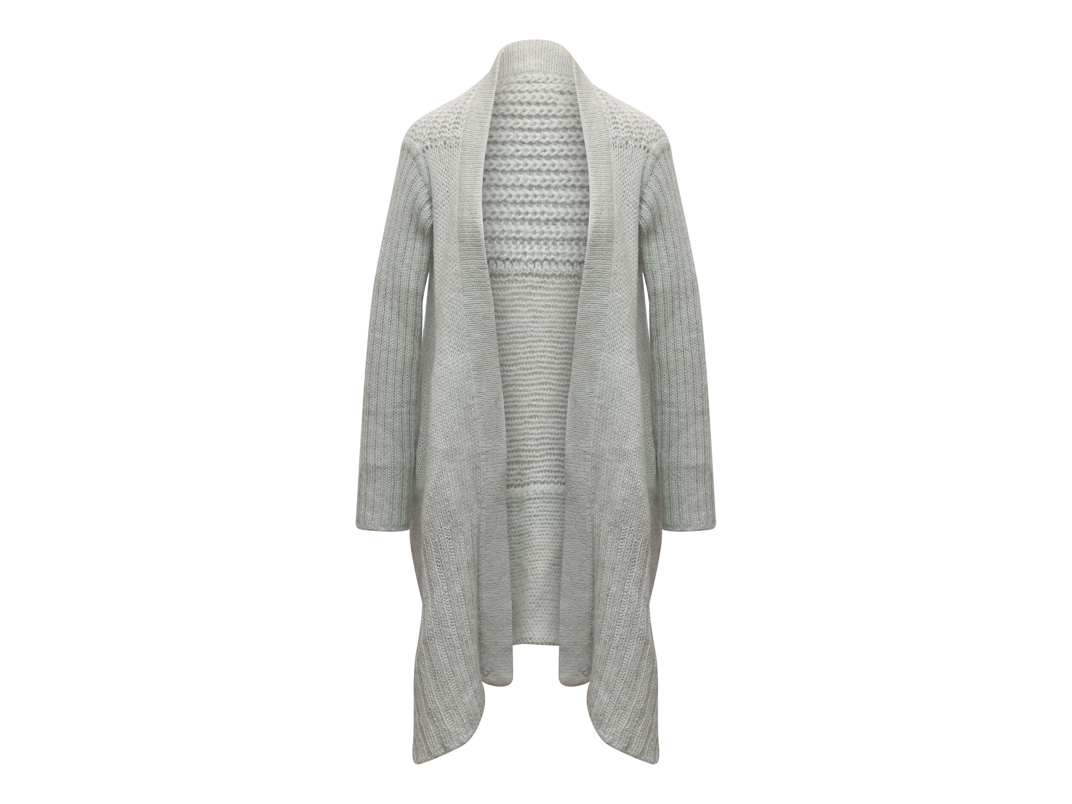 Rick Owens Light Mint Fall/Winter 2002 Cardigan In Good Condition In New York, NY