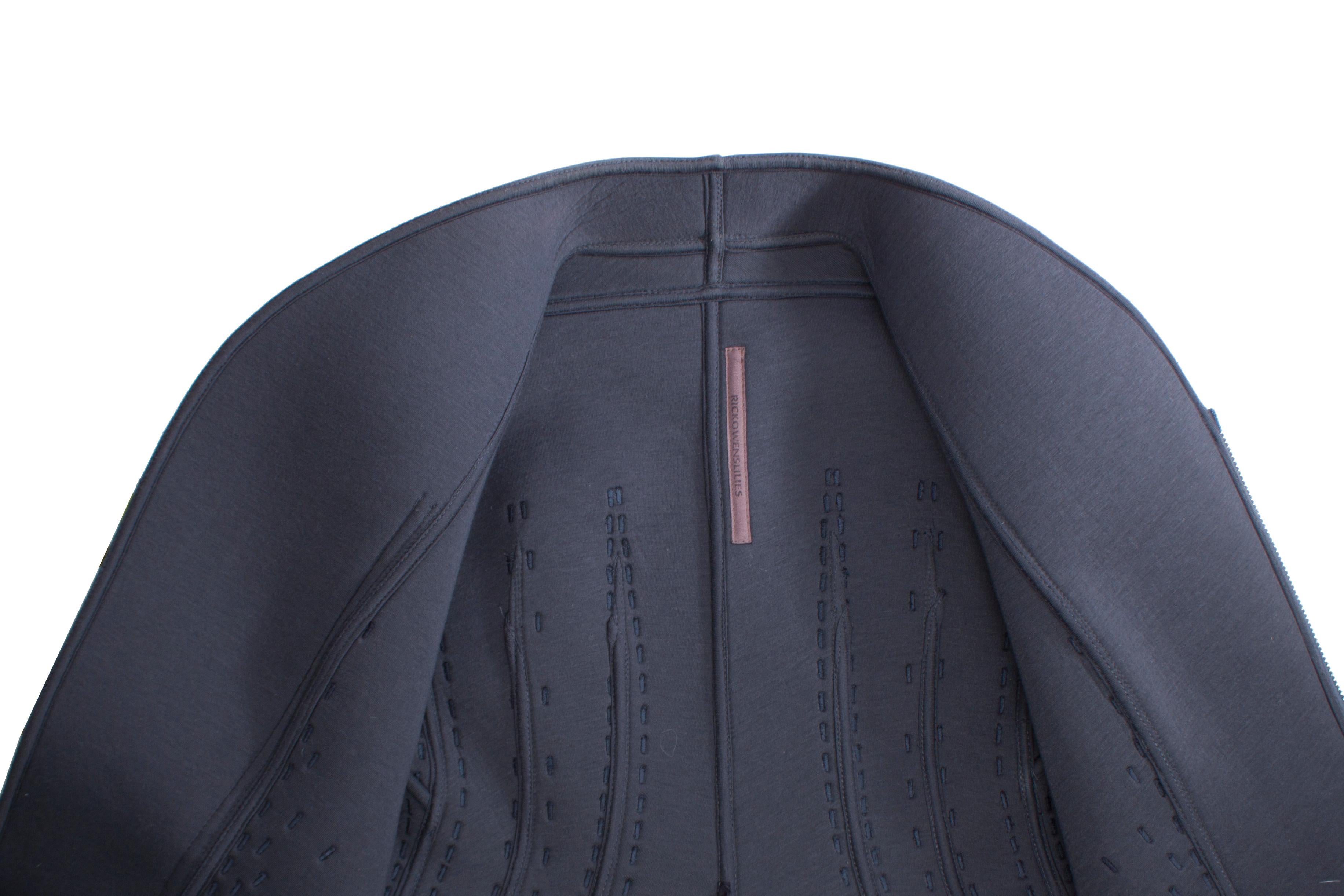Women's Rick Owens, Lilies Blue bonded Nubuck Campala jacket. For Sale