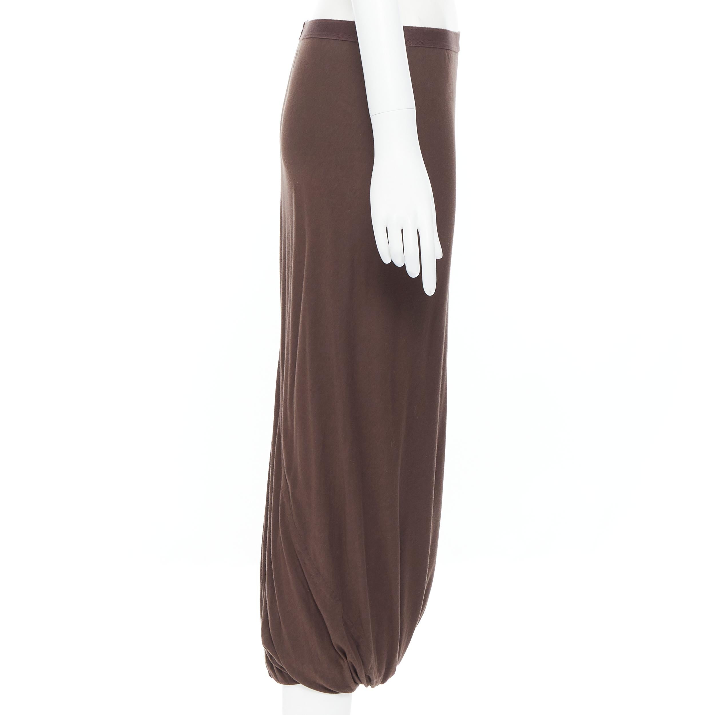 dark brown midi skirt