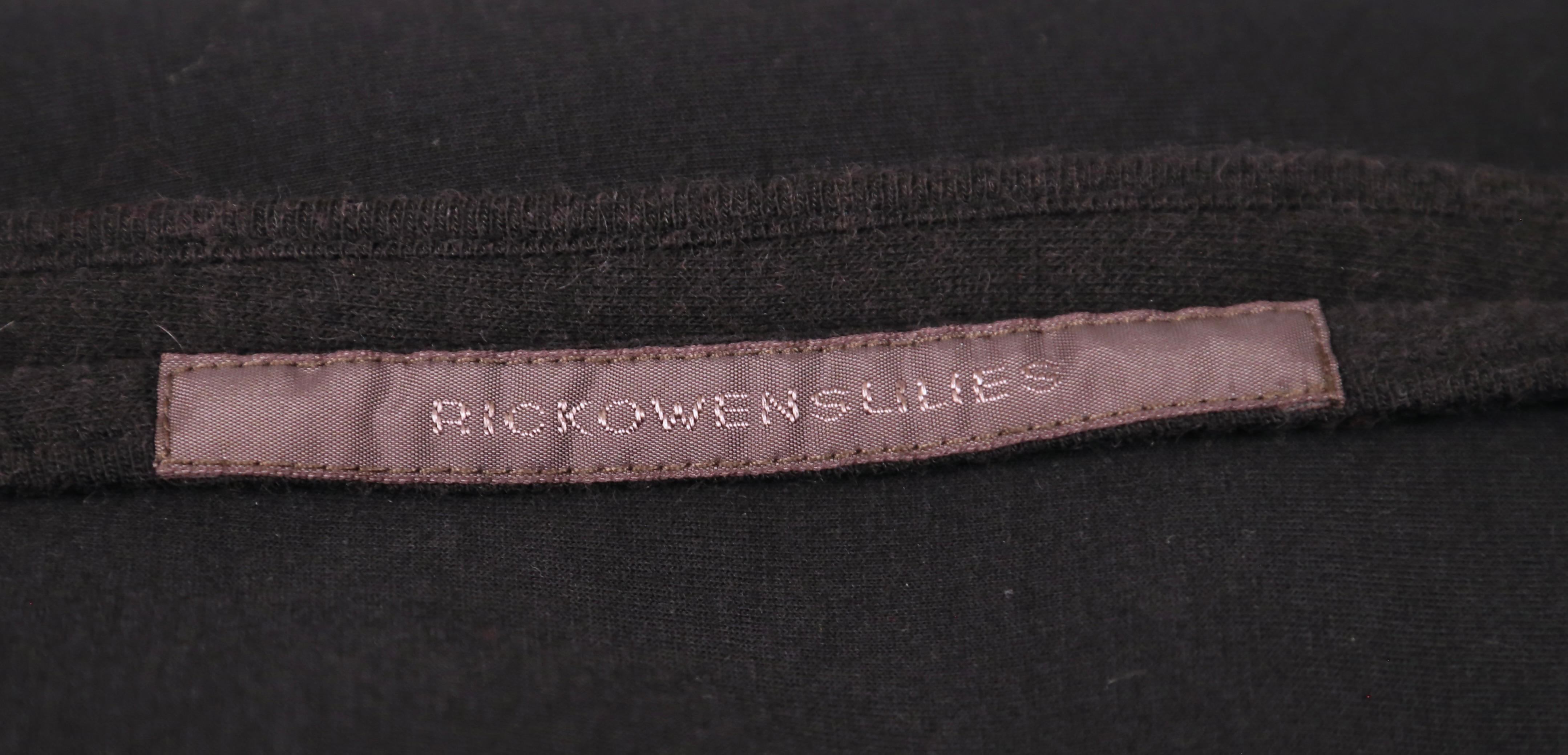 RICK OWENS lilies long brown wrap coat with extra long sleeves 4