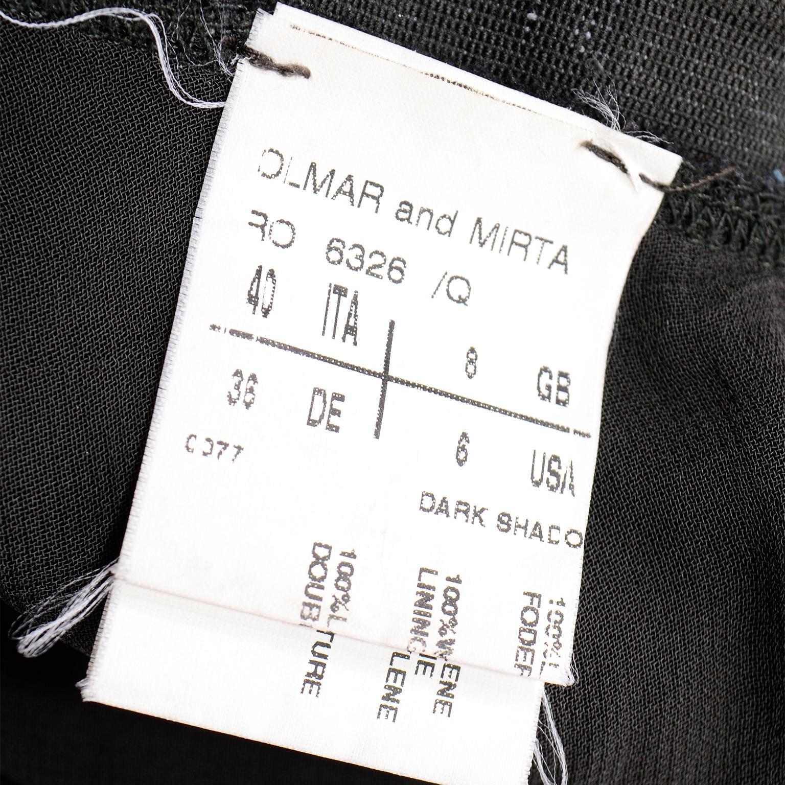 Rick Owens Long Dark Grey Wool Bias Cut Skirt Fall/Winter 2005 Moog Collection 4