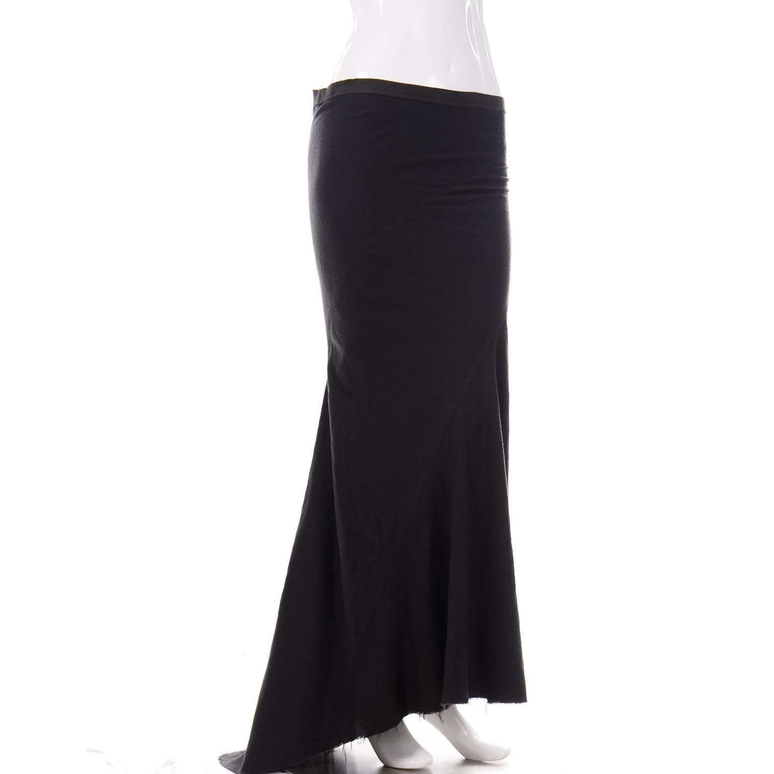 rick owens long skirt