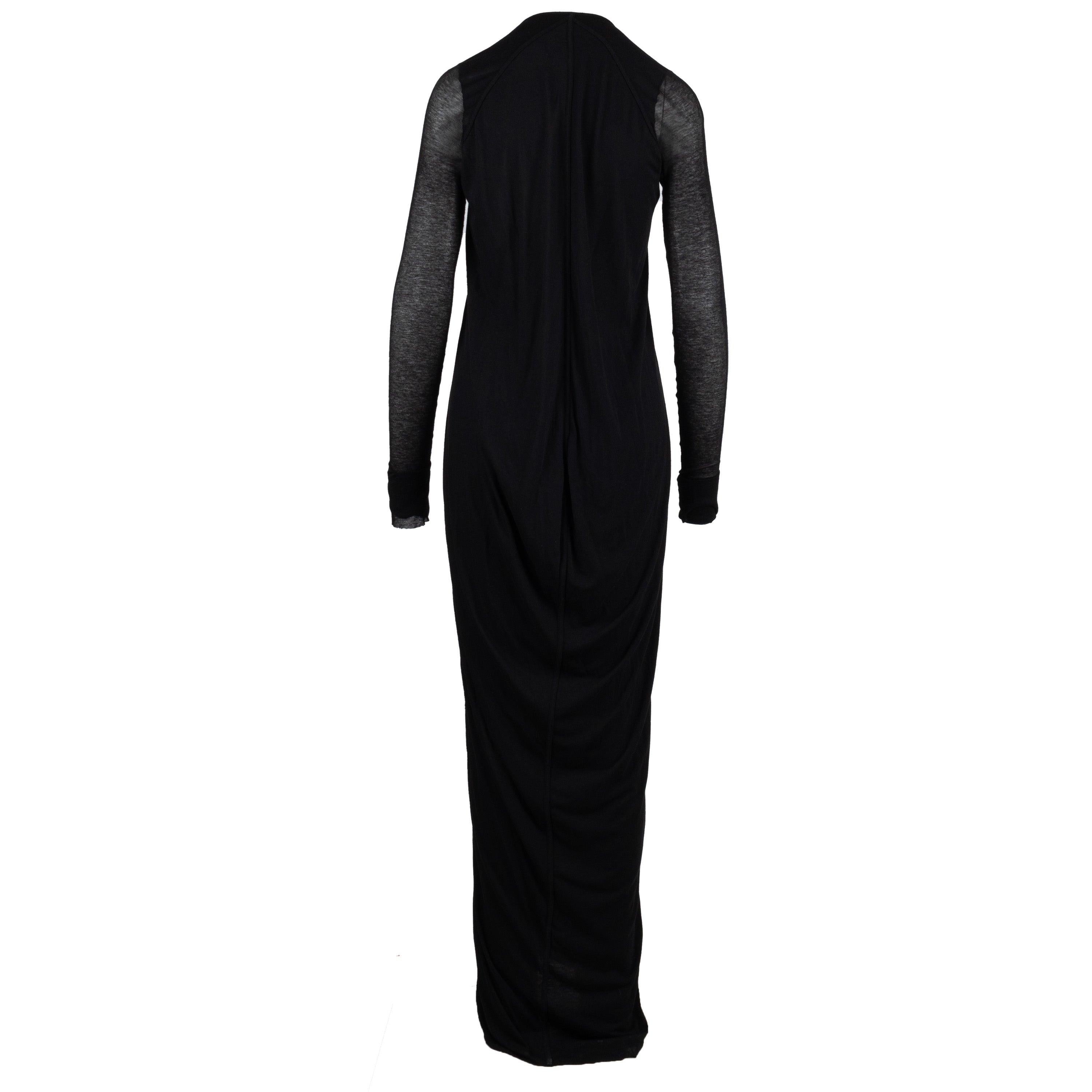 Black Rick Owens Long Dress - '10s For Sale