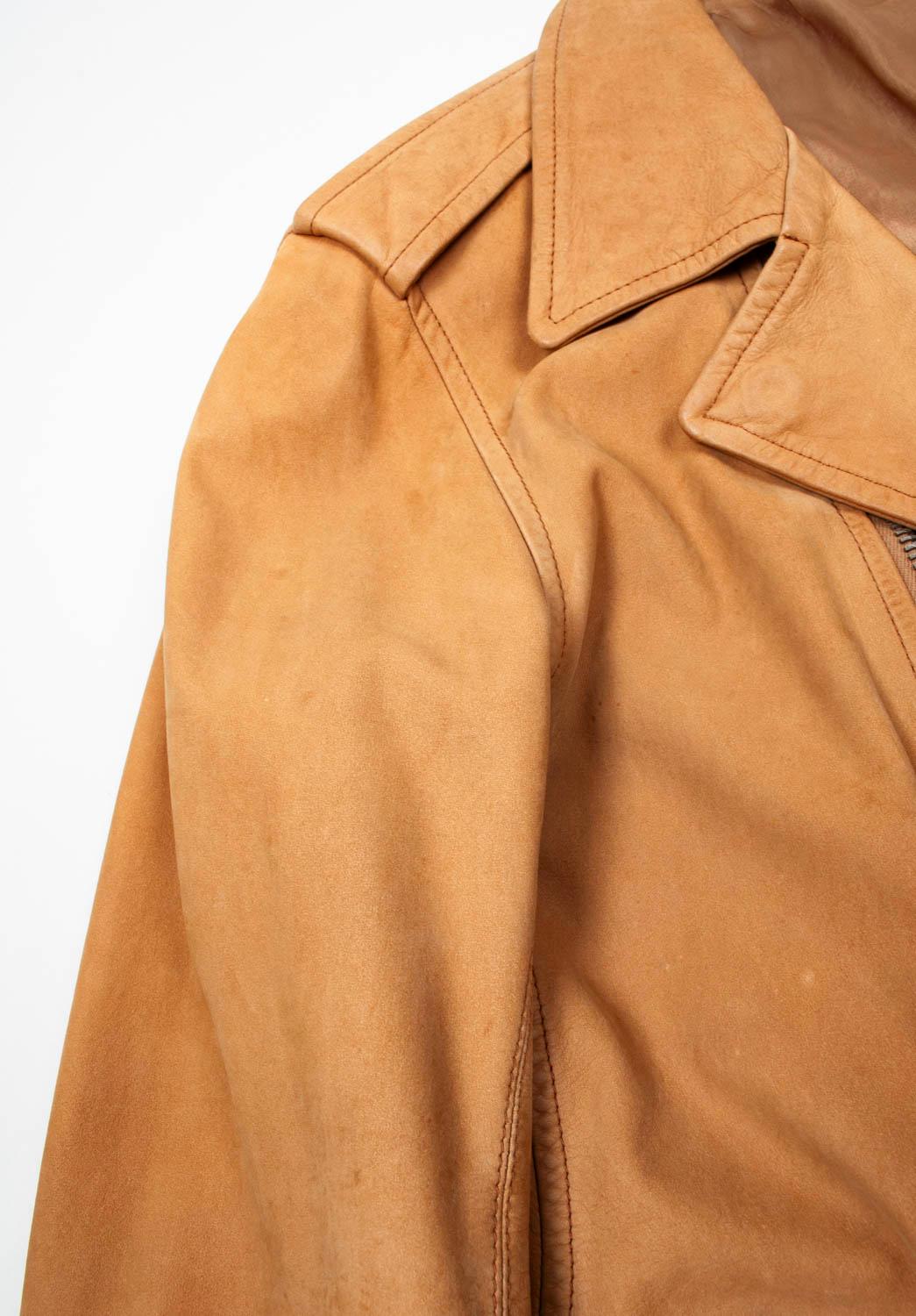 Rick Owens Men Leather Jacket Biker Size 50/M For Sale 4