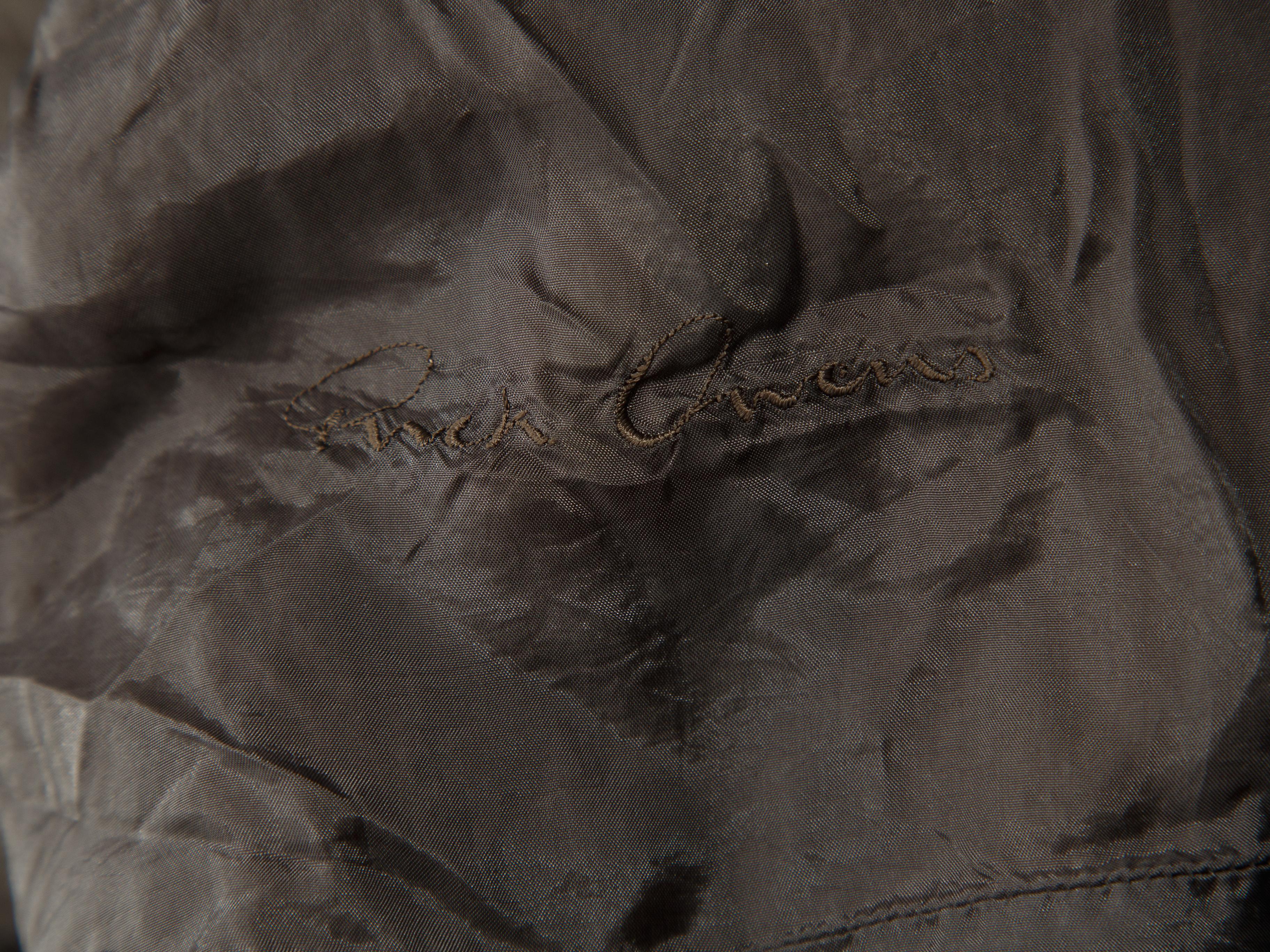 metallic leather jacket