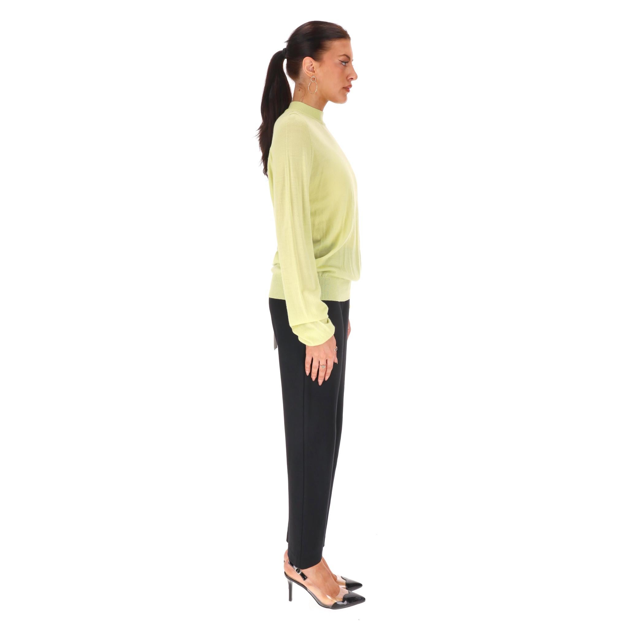 Jersey de lana con cuello mao Rick Owens Amarillo en venta