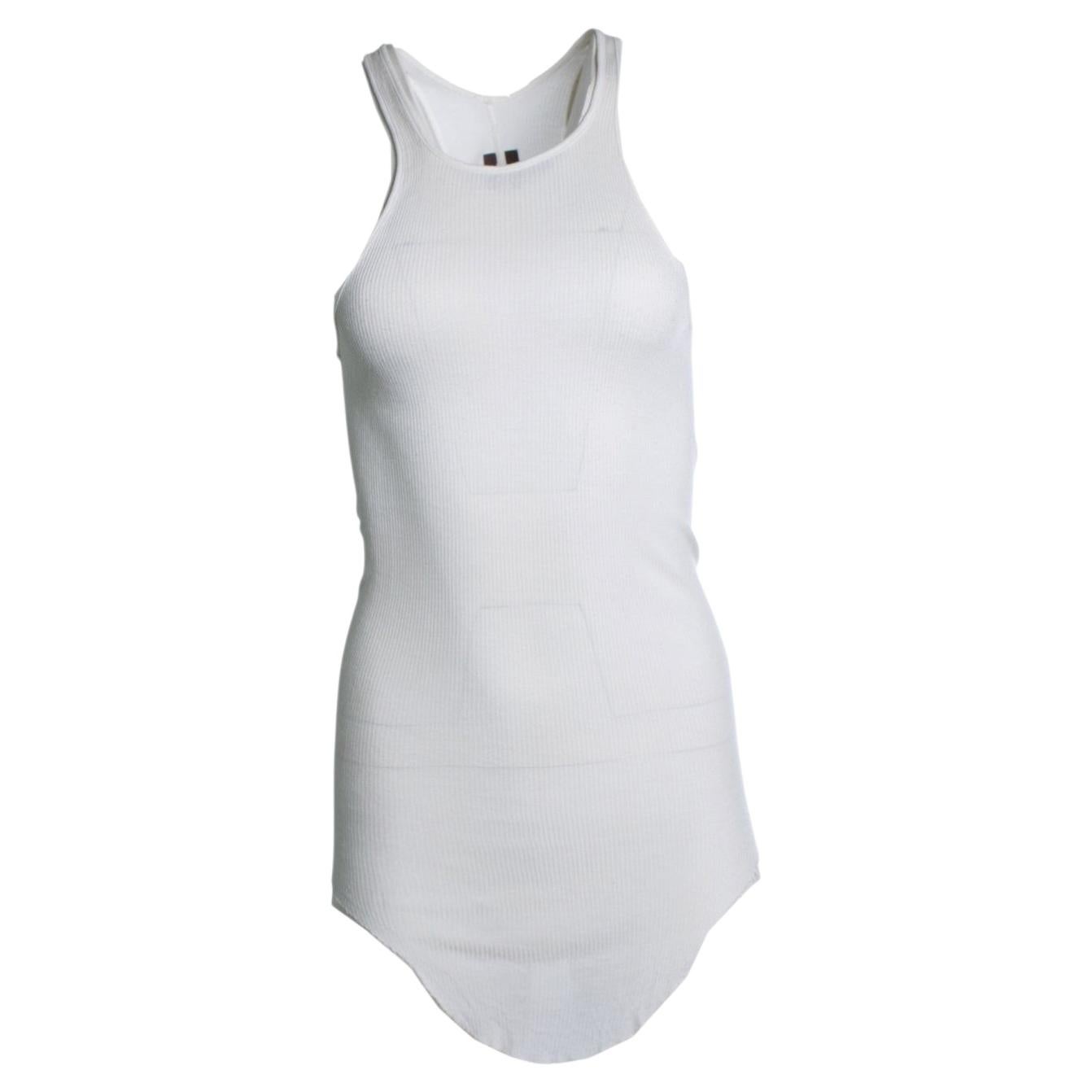 Rick Owens, Mountain FW12 tank top in white For Sale at 1stDibs