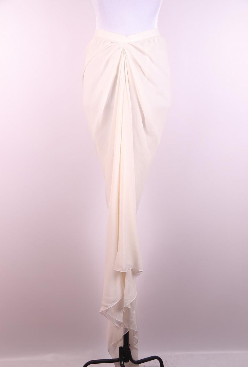 Rick Owens Naska SS12 Silk Long Skirt For Sale 9