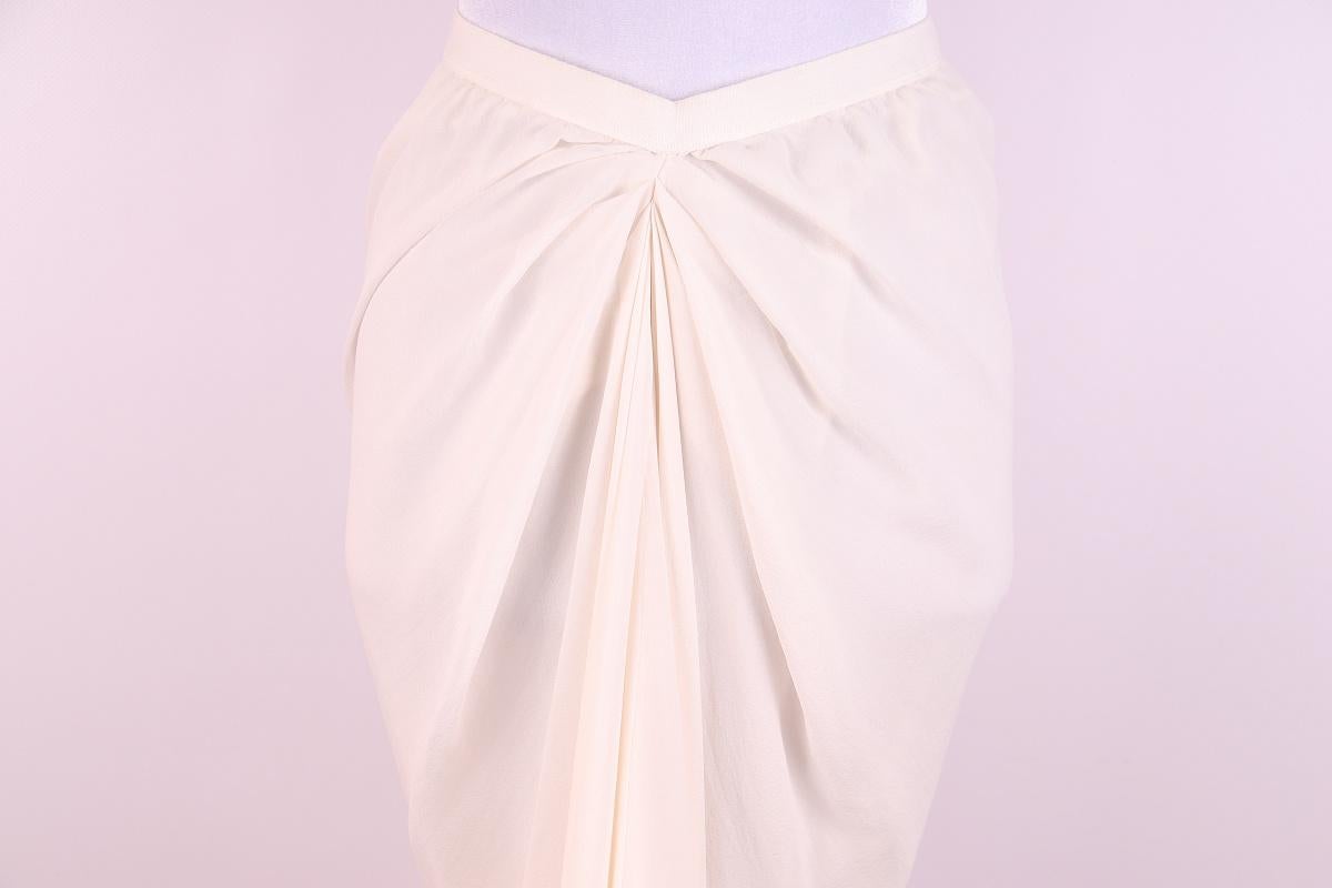Rick Owens Naska SS12 Silk Long Skirt For Sale 2