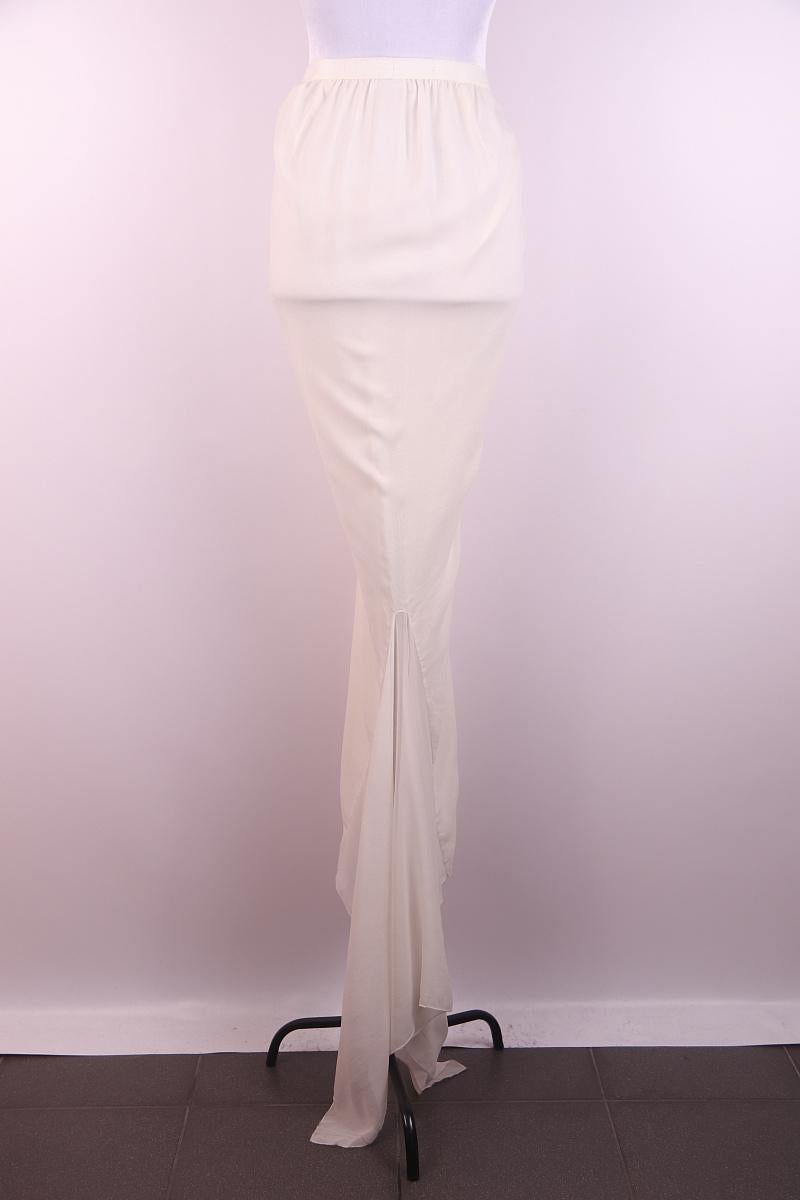Rick Owens Naska SS12 Silk Long Skirt For Sale 4