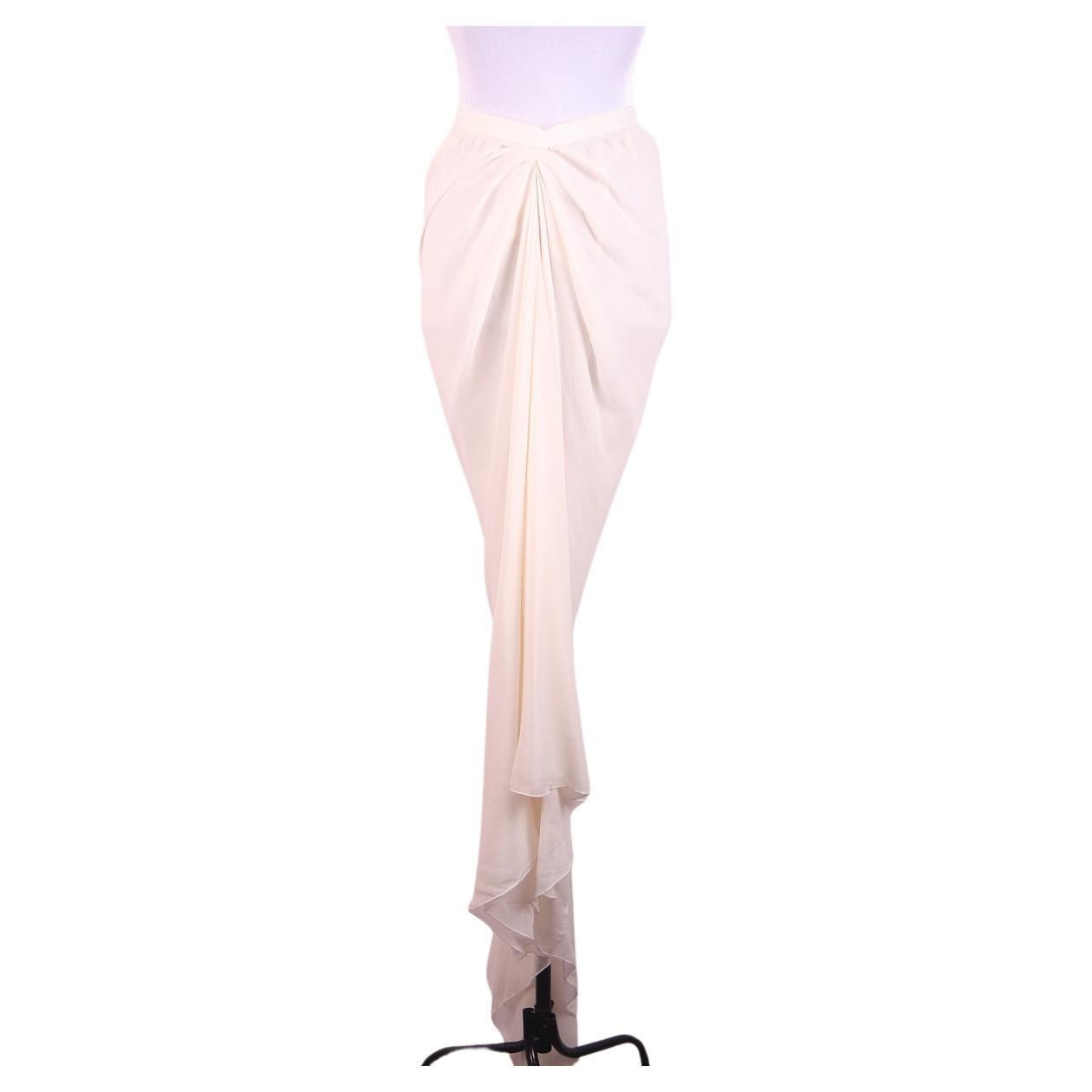 Rick Owens Naska SS12 Silk Long Skirt For Sale