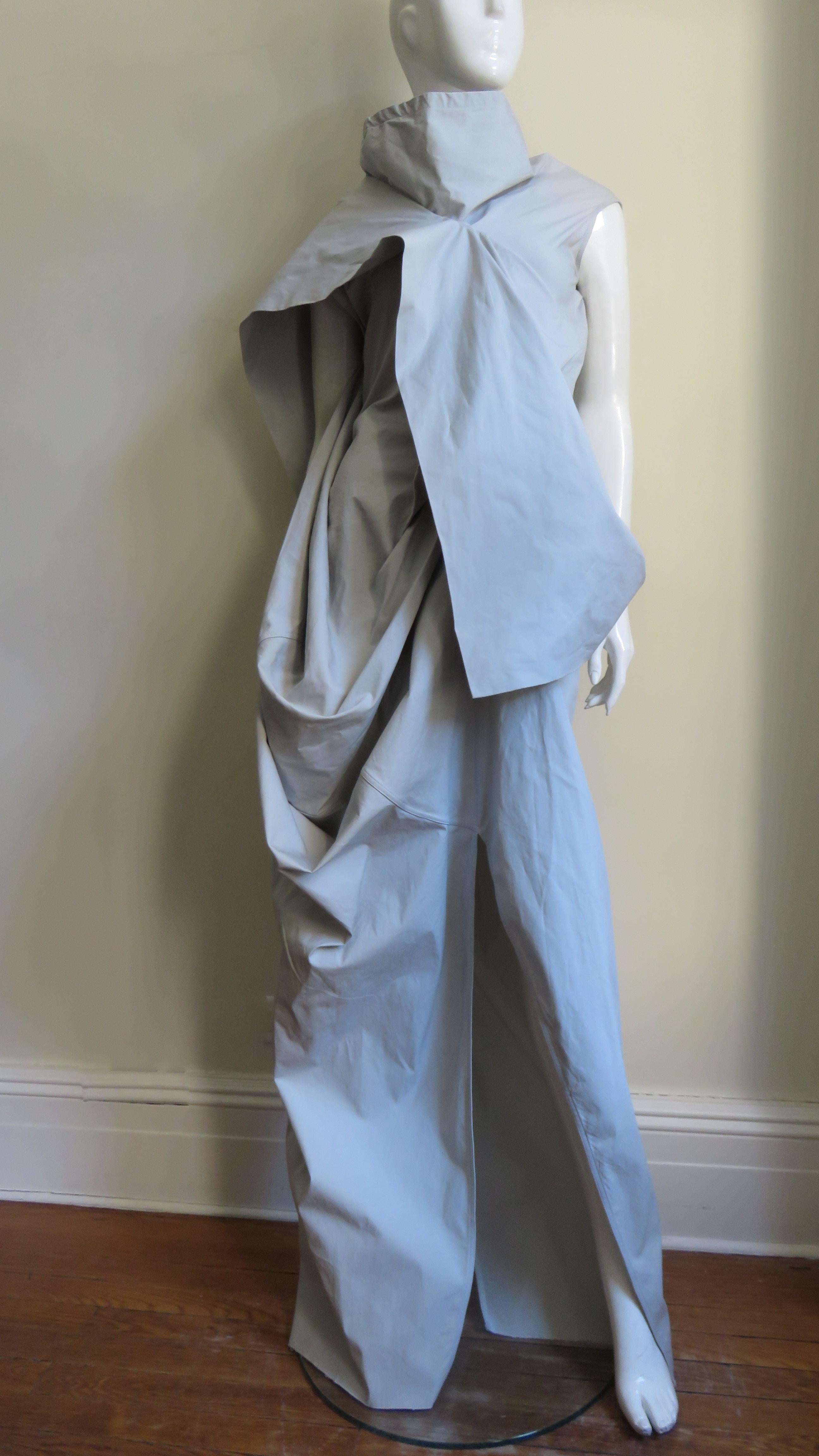 Rick Owens New Sculptural Walrus Maxi Dress 2