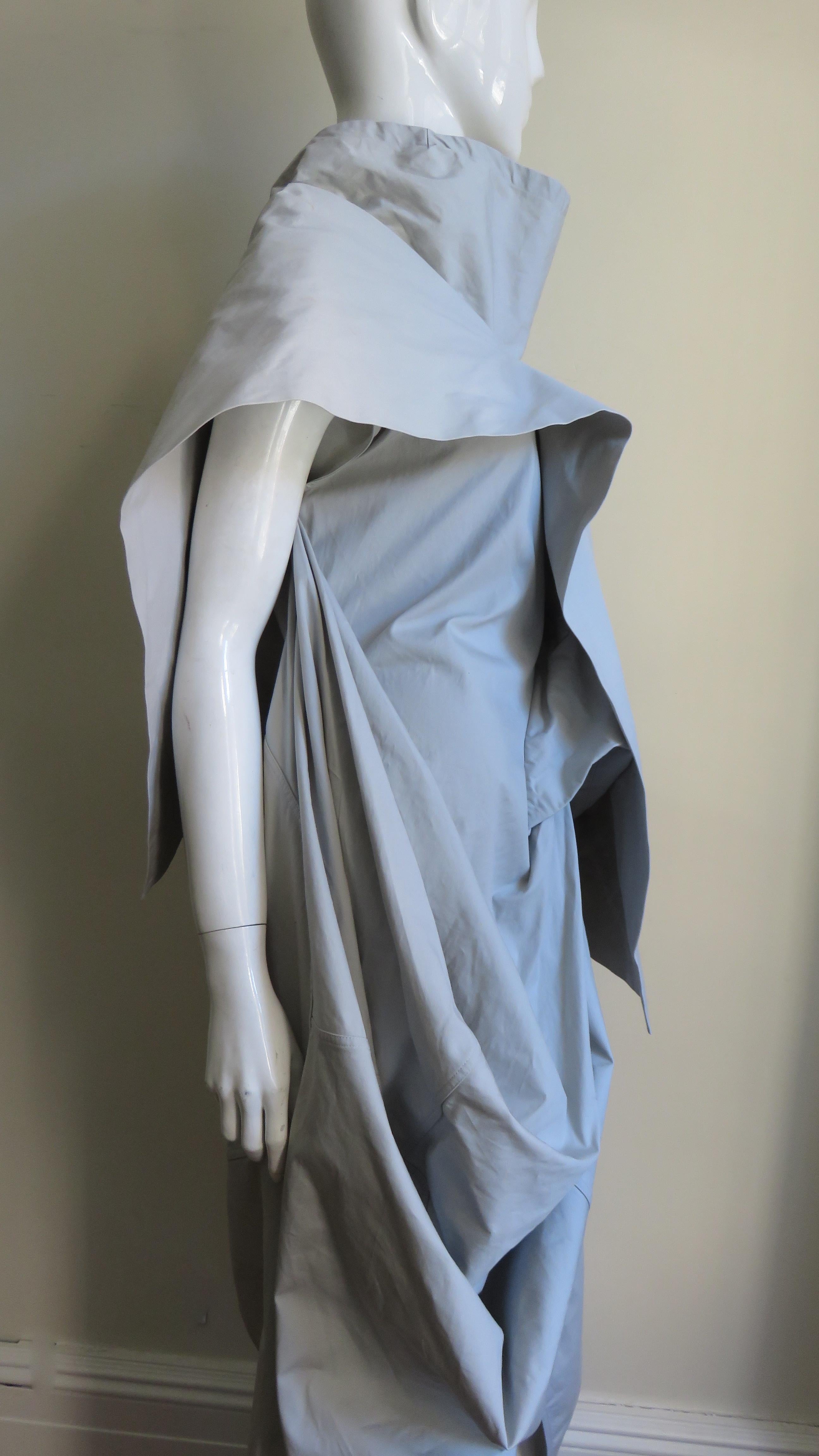 Rick Owens New Sculptural Walrus Maxi Dress 4