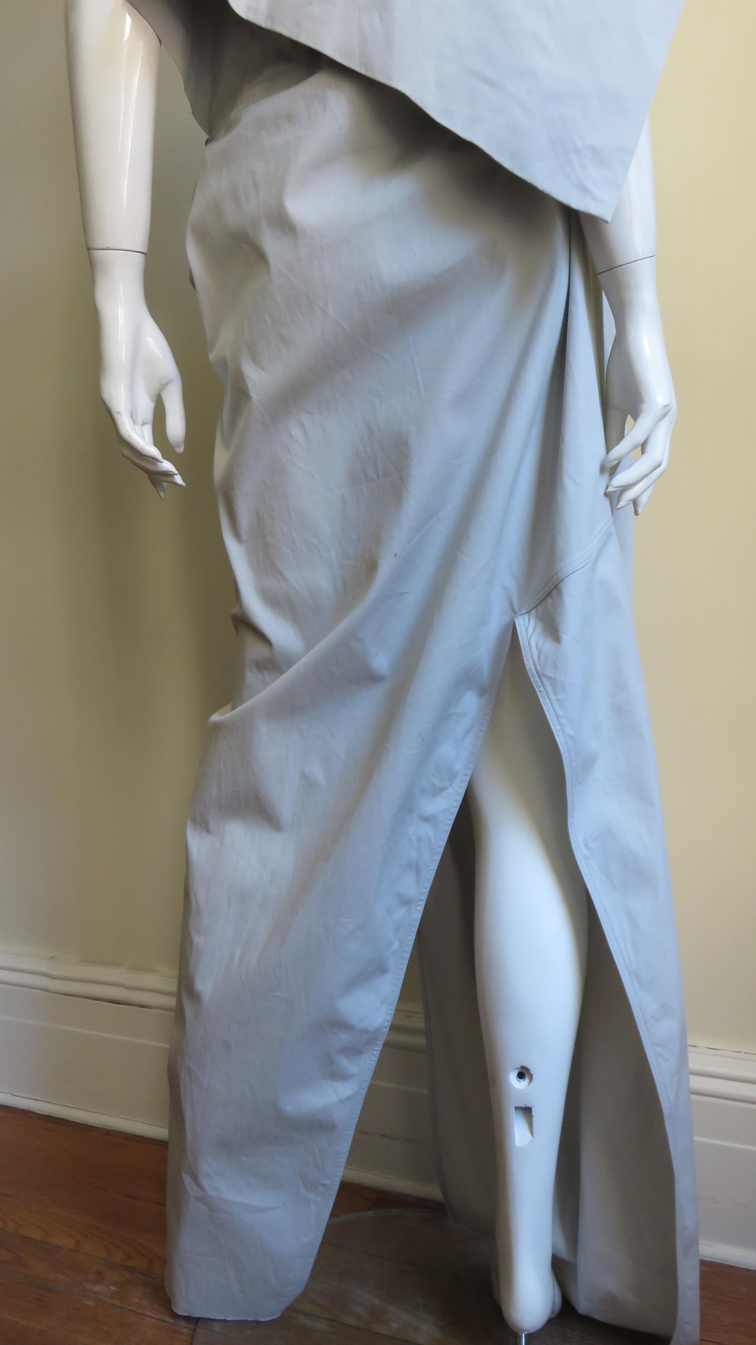 Rick Owens New Sculptural Walrus Maxi Dress 8