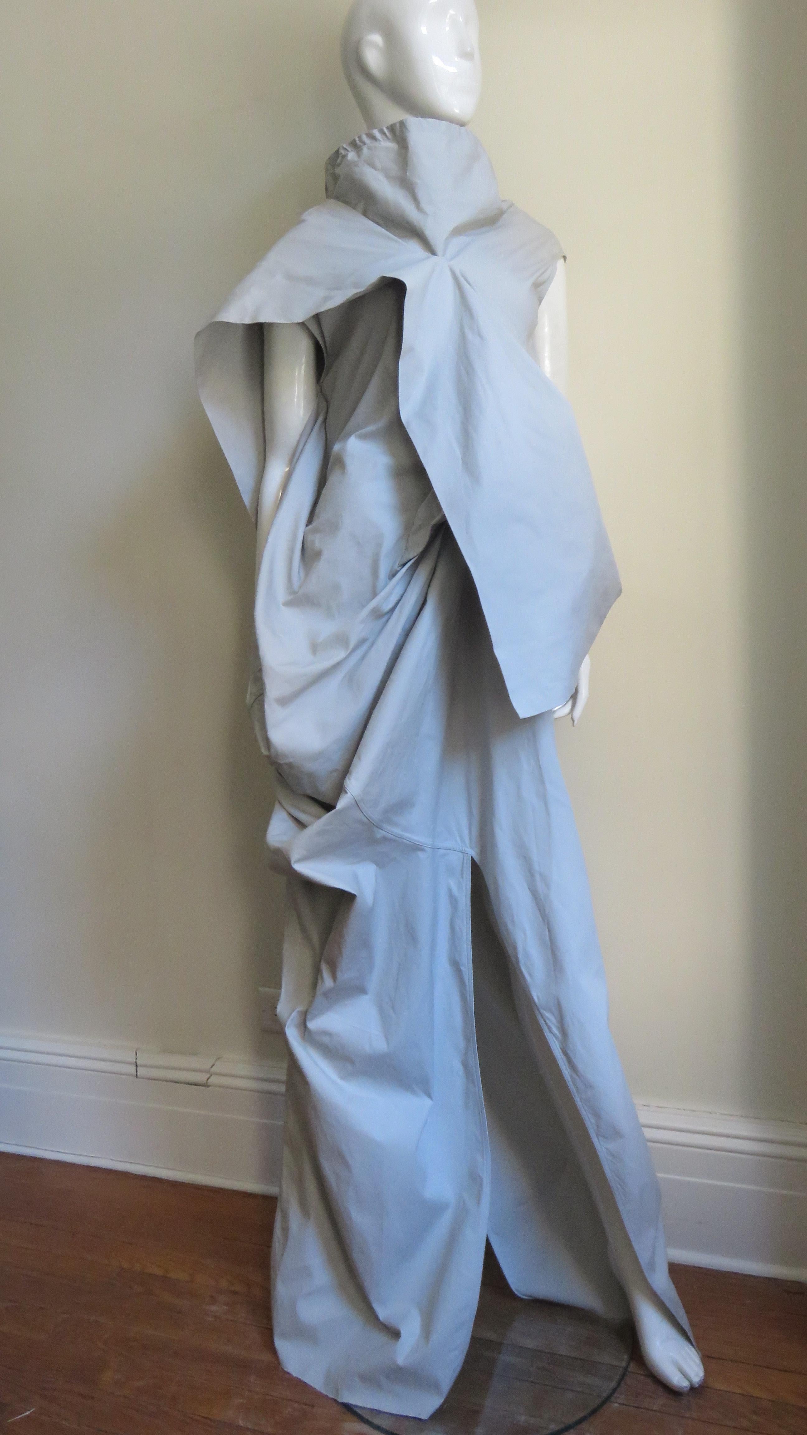 Rick Owens New Sculptural Walrus Maxi Dress 1