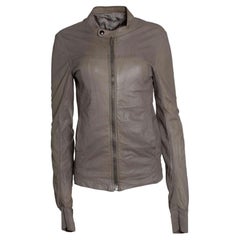 Rick Owens, Olmar & Mirta leather jacket in grey