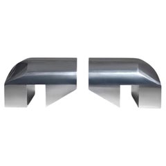 Rick Owens - Pareja De Bancos De Aluminio De Una Punta