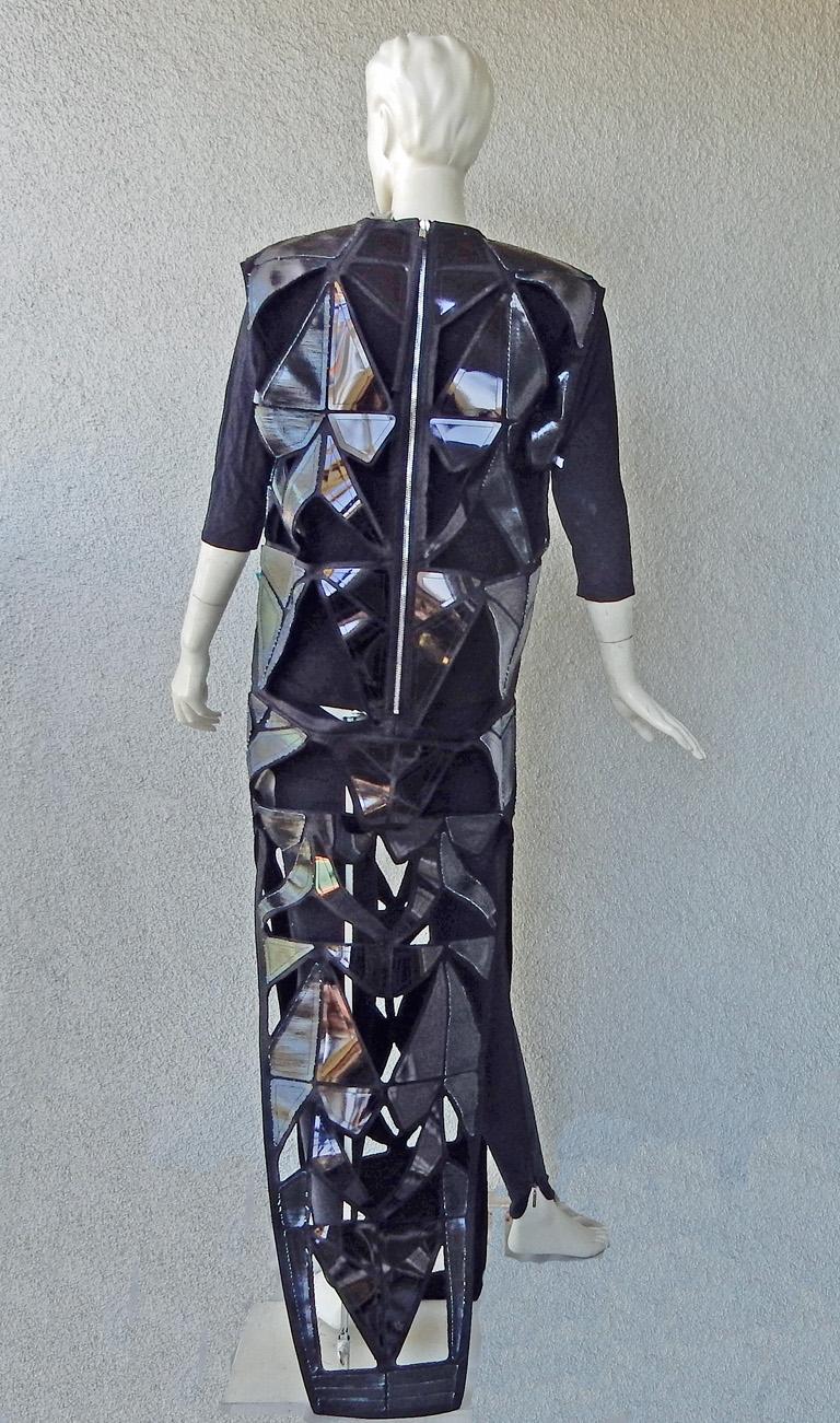 Rick Owens Ricamoto Laser Cut Tunic Dress  NWT For Sale 2