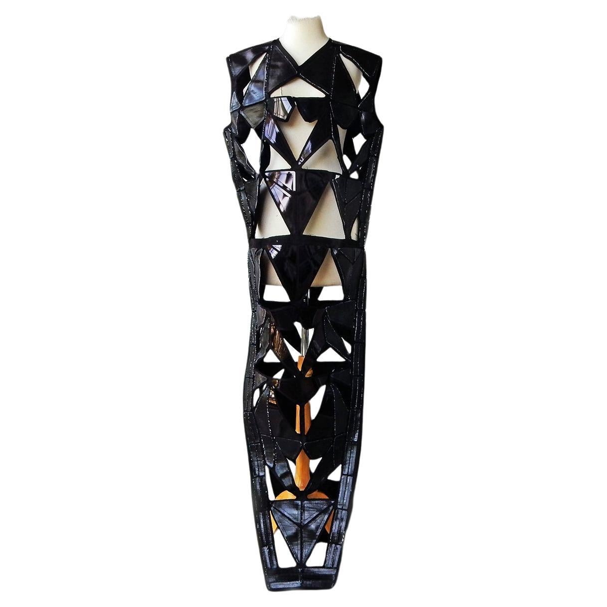 Rick Owens Ricamoto Laser Cut Tunic Dress  NWT For Sale