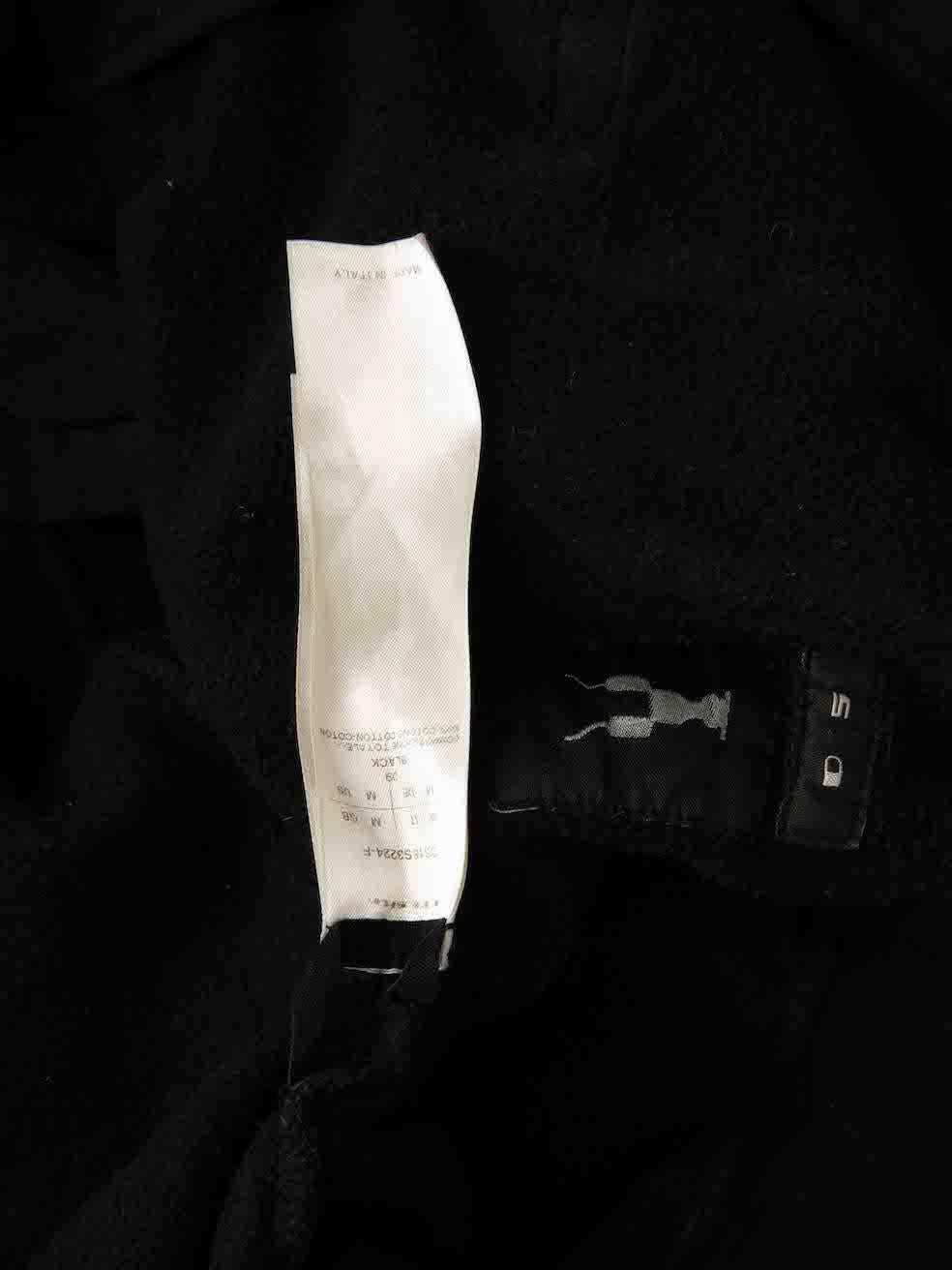 Rick Owens Rick Owens DRKSHDW Giacca nera con zip e cappuccio taglia M. 1