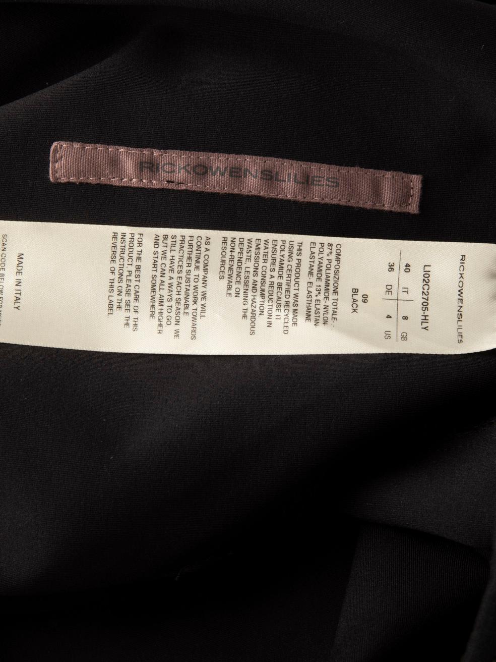 Women's Rick Owens Rick Owens Lilies Black SS25 Hollywood Girdered Bubble Jacket Size S