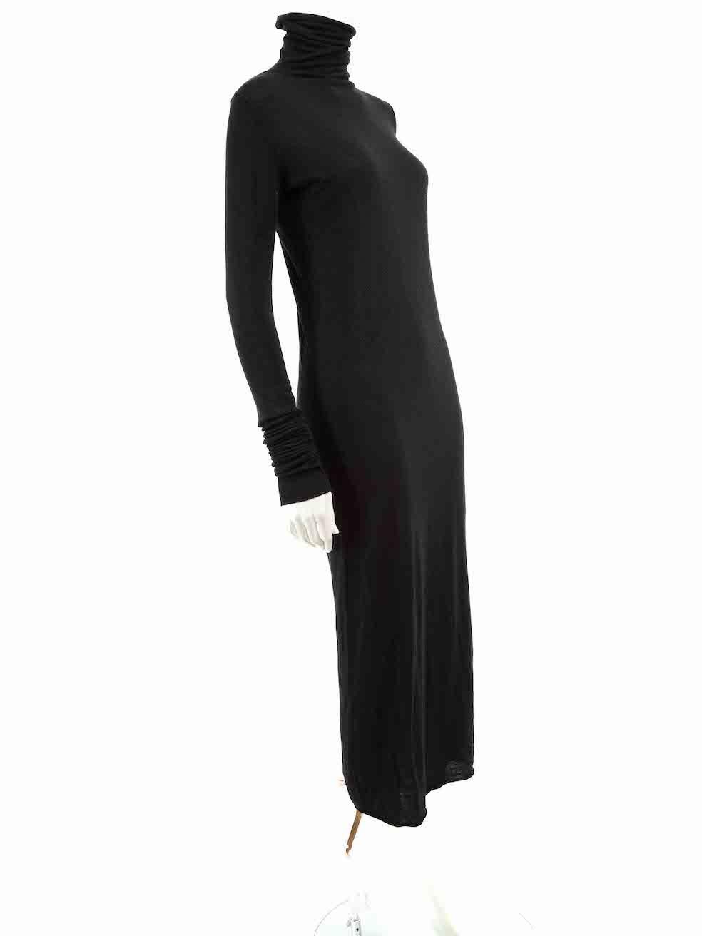 CONDITION is Very good. Minimal pilling to overall dress is evident. The composition and size label has been removed on this used Rick Owens Lilies designer resale item.
 
 
 
 Details
 
 
 Black
 
 Wool
 
 Long sleeves dress
 
 Maxi length
 
