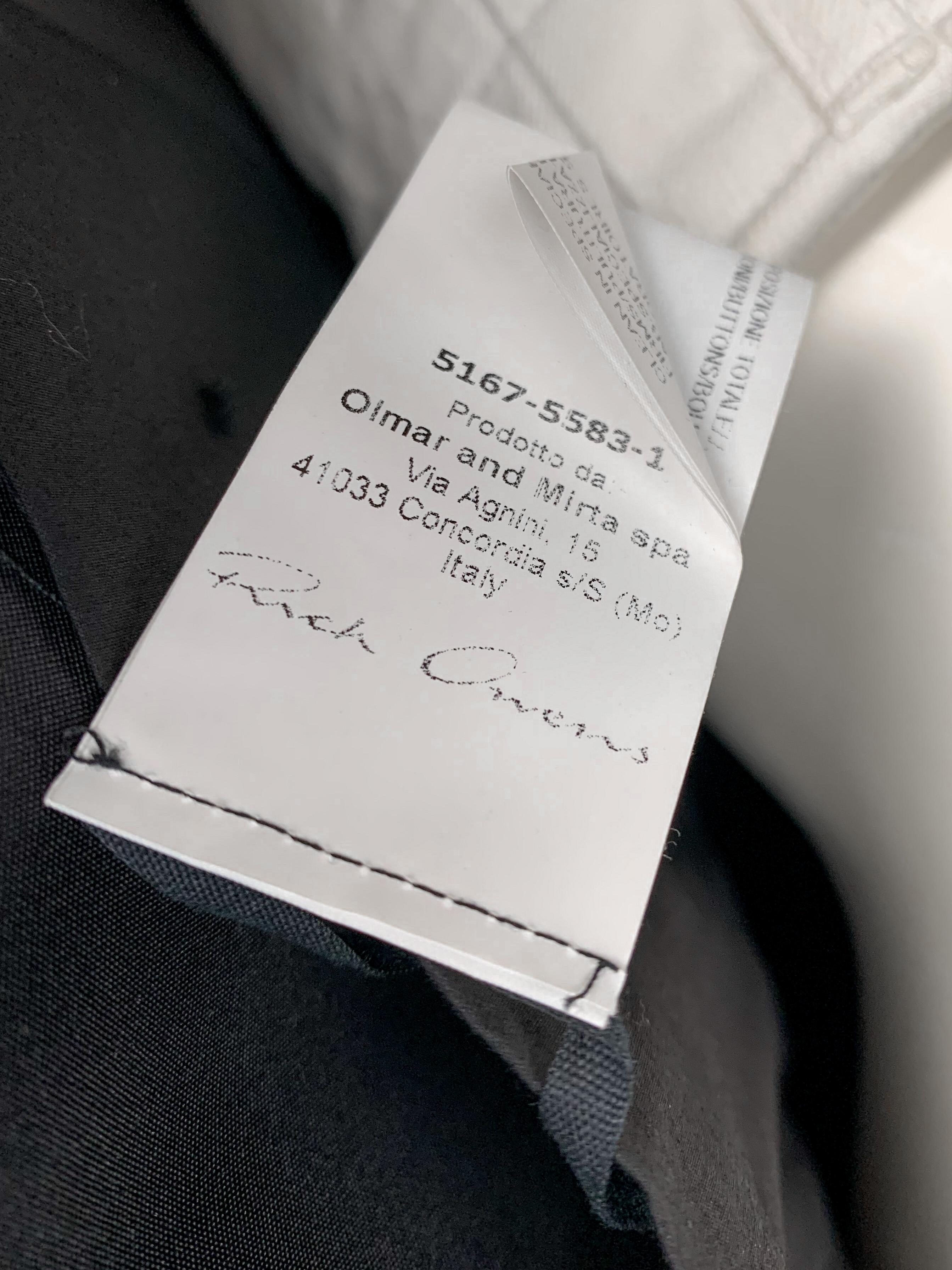 Rick Owens 2015 runway silk avant-guarde deconstructed sleeveless jacket NWT 9