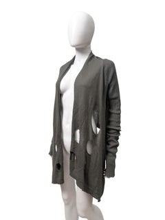 Rick Owens S/S 2006 "TUNGSTEN" Brown Holed Cardigan