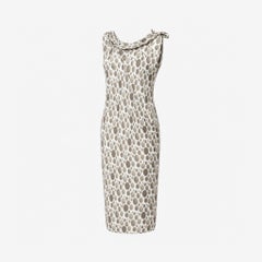 Rick Owens S/S 2011 Silk Printed Polka Dot Midi Dress