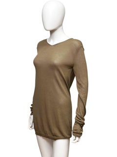 Rick Owens S/S 2013 "ISLAND" Brown Semitransparent Sweater