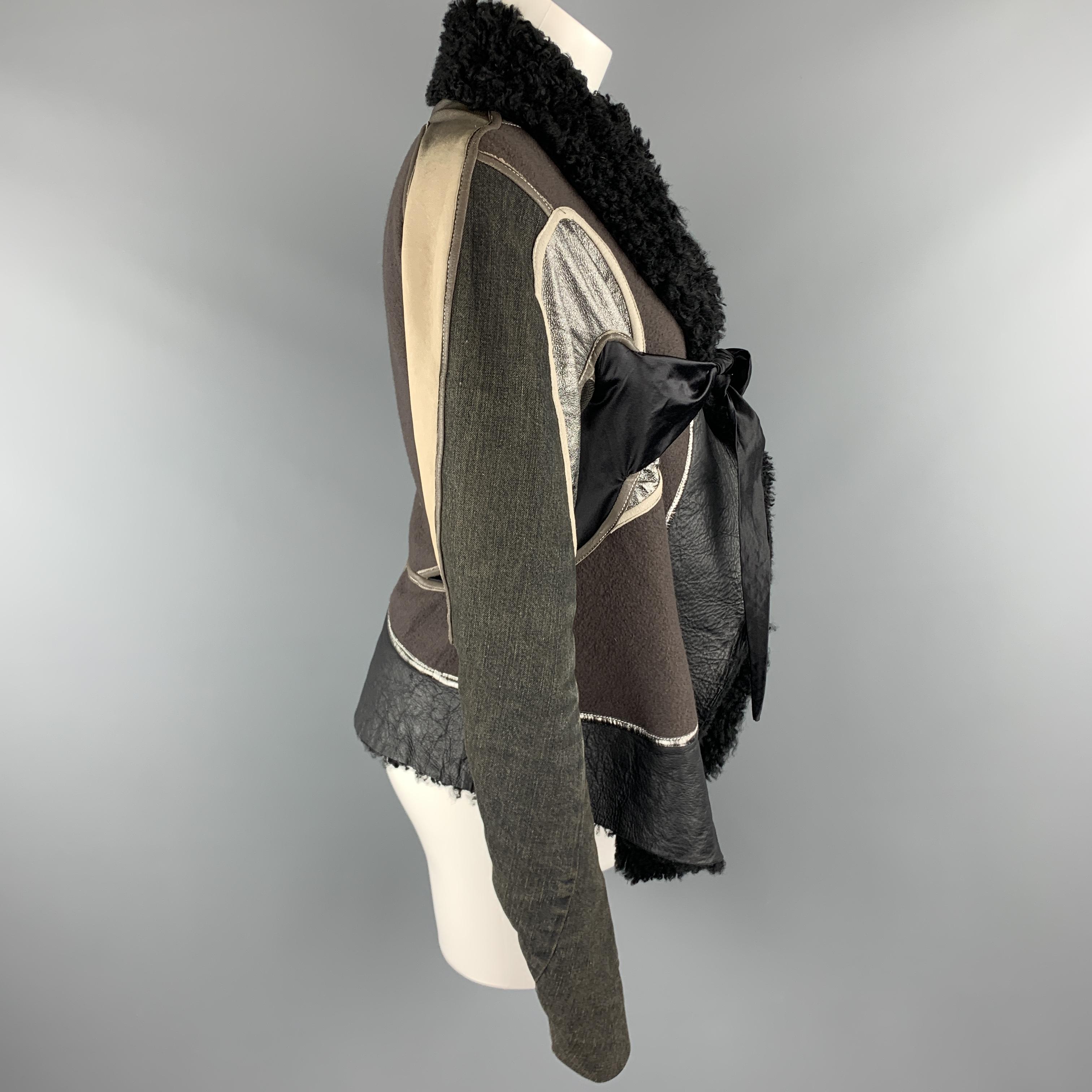 rick owens shearling coat