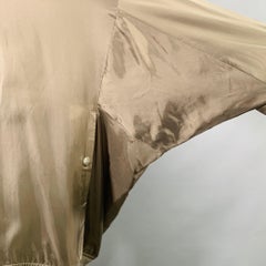 RICK OWENS Size 44 Khaki Cupro Bomber Jacket