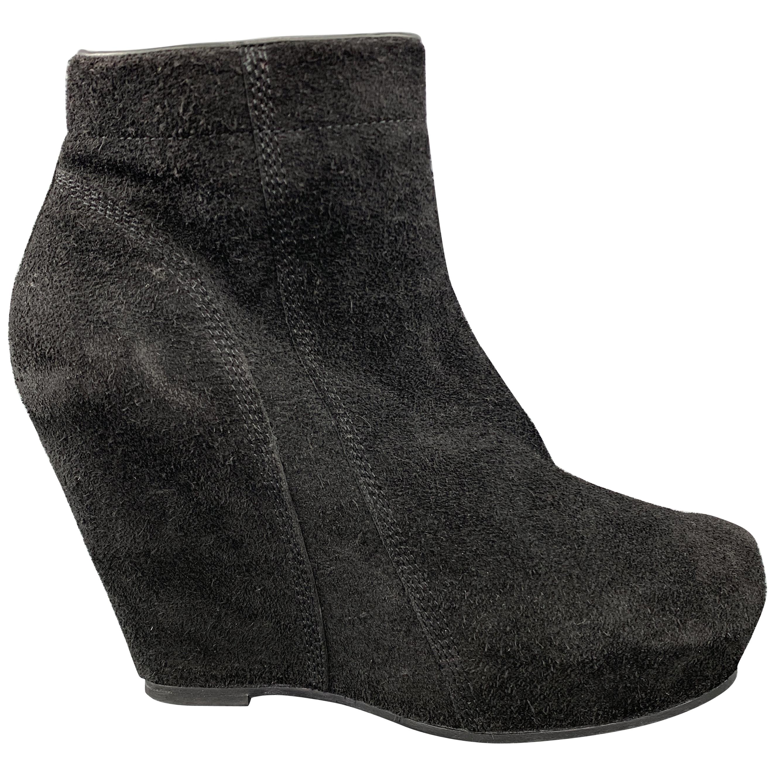 rick owens wedge ankle boots