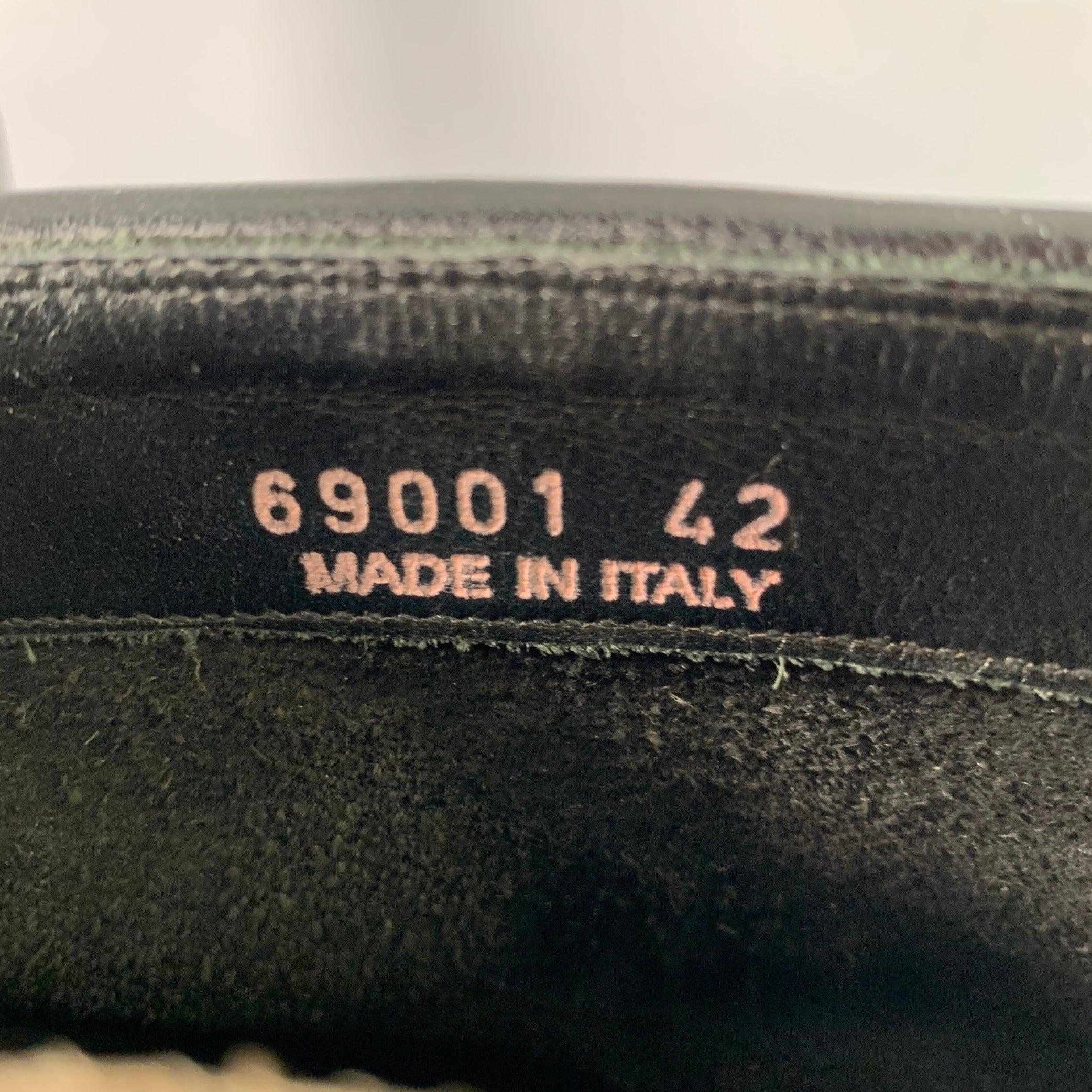 RICK OWENS Size 9 Black White Leather High Top Sneakers 4