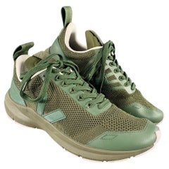 Baskets de course RICK OWENS Taille 9 vertes matériaux mixtes nylon