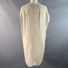 RICK OWENS Size L Cream Satin Blouse