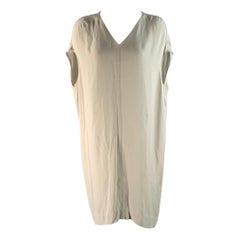 RICK OWENS Size L Cream Satin Blouse