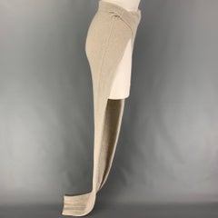 RICK OWENS Size S Grey Heather Cashmere Wool Maxi Skirt