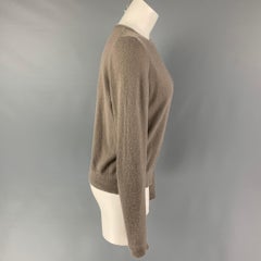 RICK OWENS Size S Taupe Cashmere Long Sleeve Pullover
