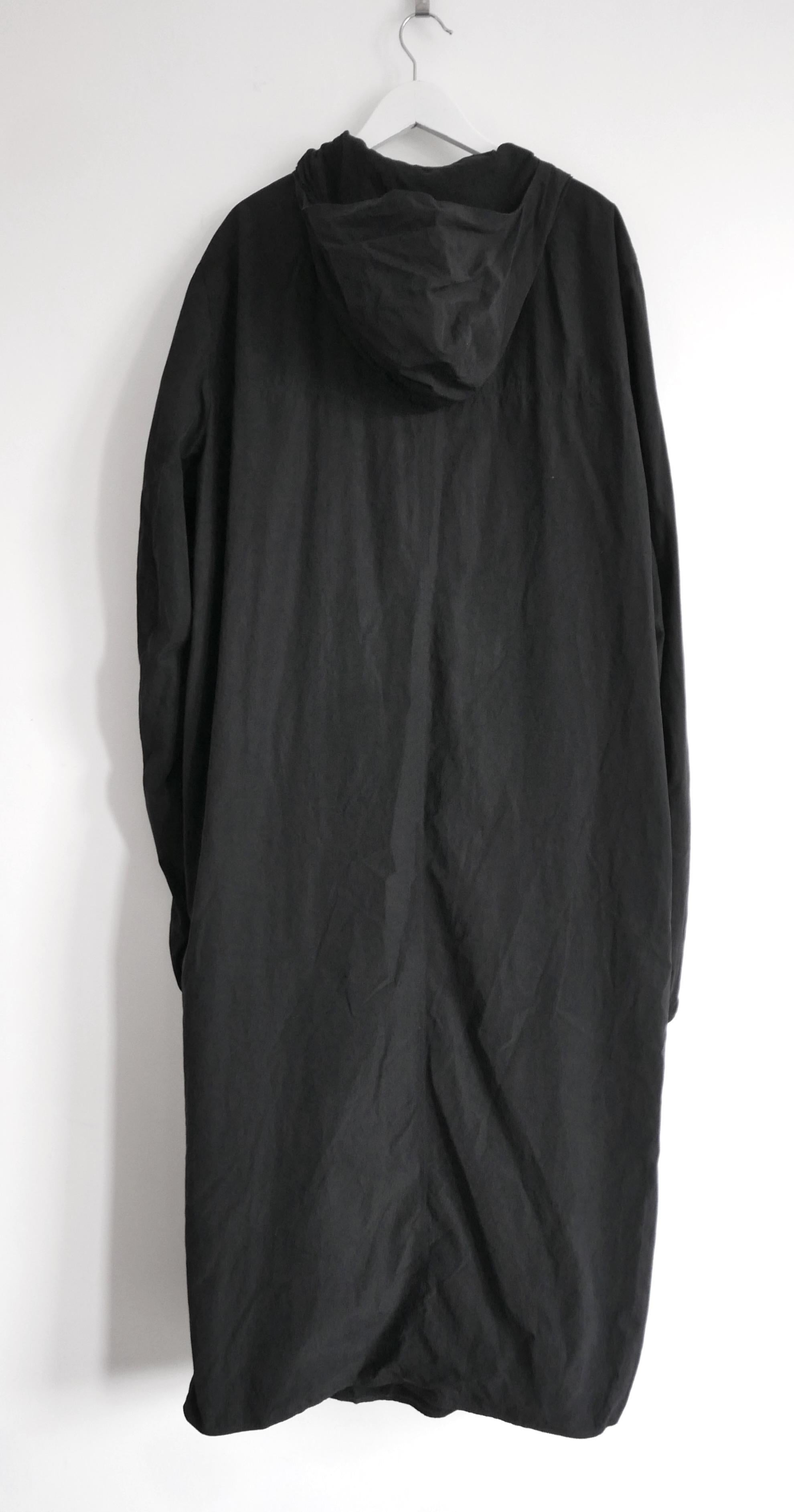 Men's Rick Owens SS08 Creatch Black Coat For Sale