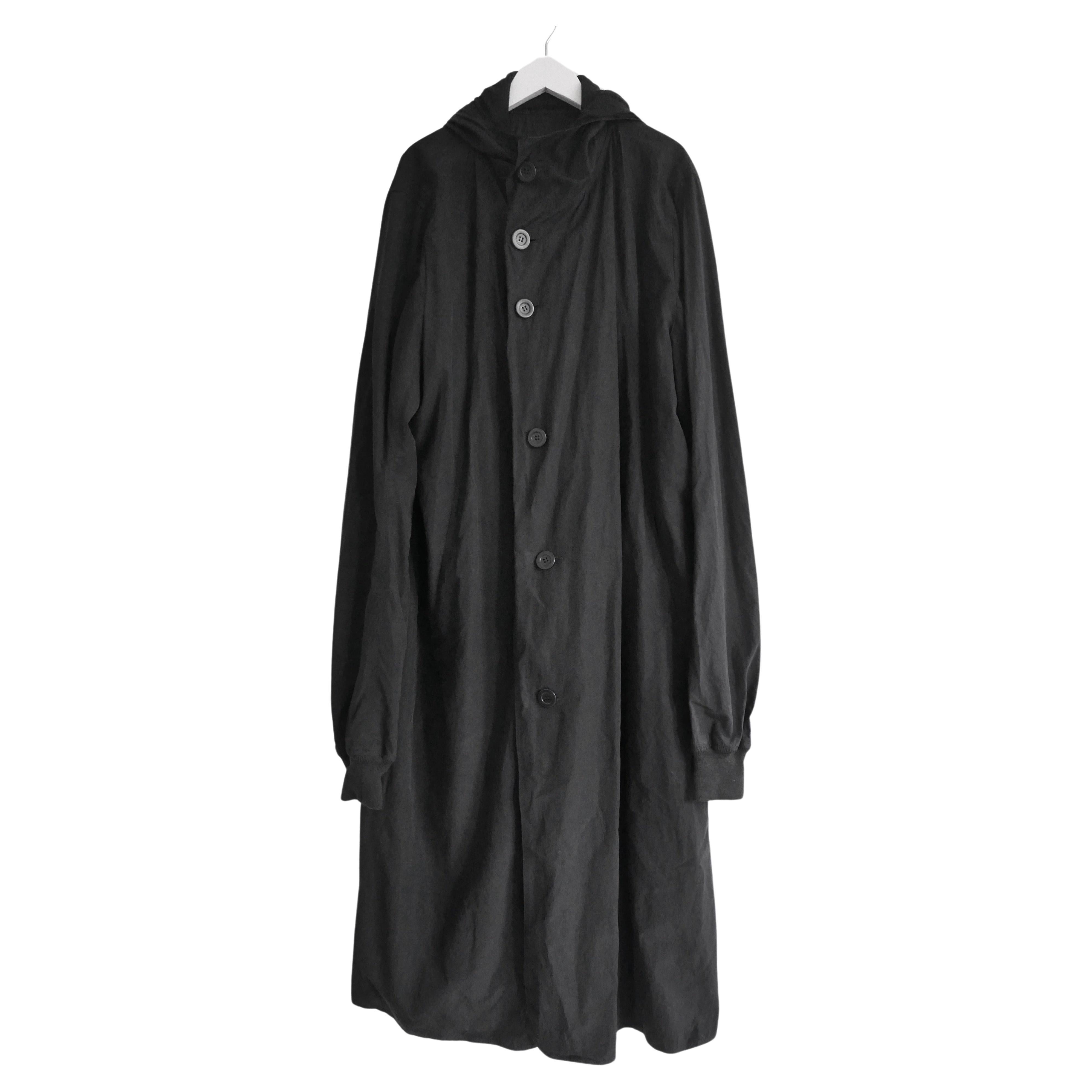 Rick Owens SS08 Creatch Black Coat For Sale