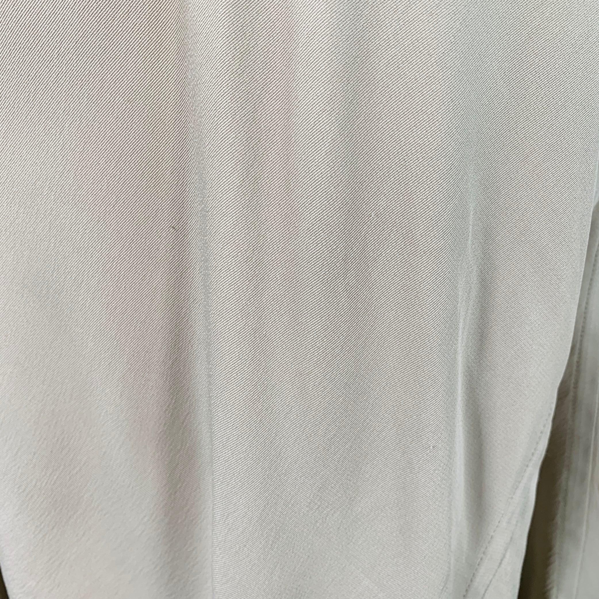 RICK OWENS SS16 Size 6 Cyclops Green Sage Viscose Blend Asymmetrical Long Skirt In Good Condition For Sale In San Francisco, CA